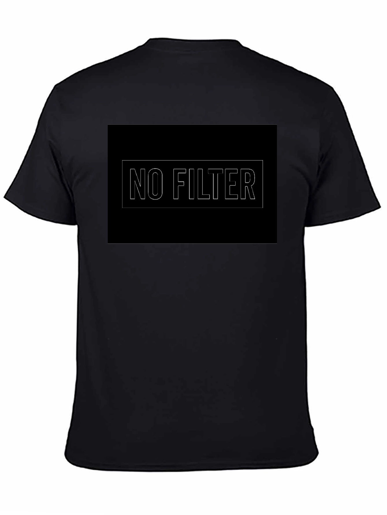 Black No Filter Graphic Tee - Mens Black T-Shirt view 4