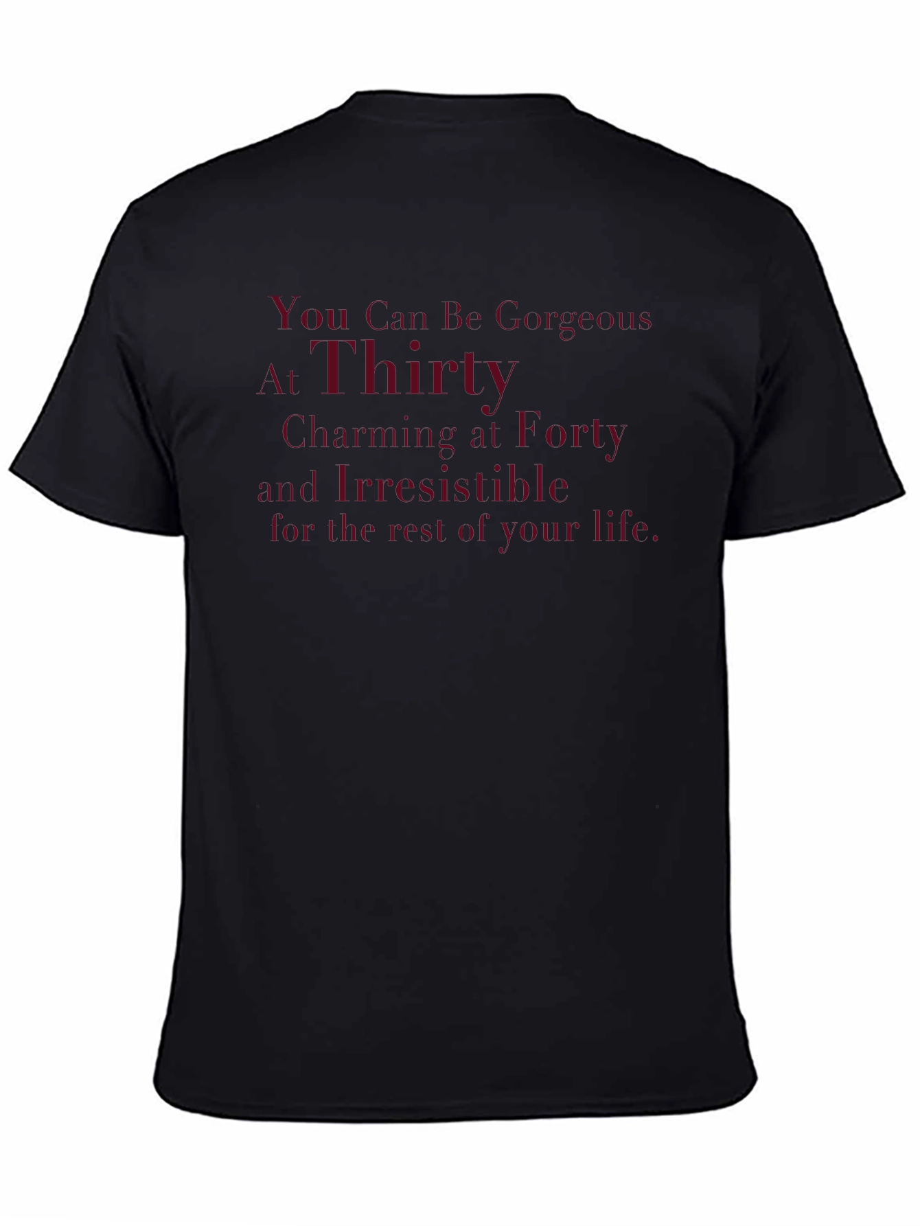 Black Gorgeous at Thirty Graphic Tee view 4