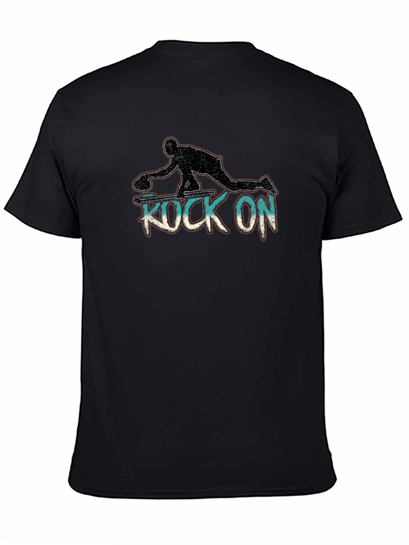 Black Rock On Curling T-Shirt view 4