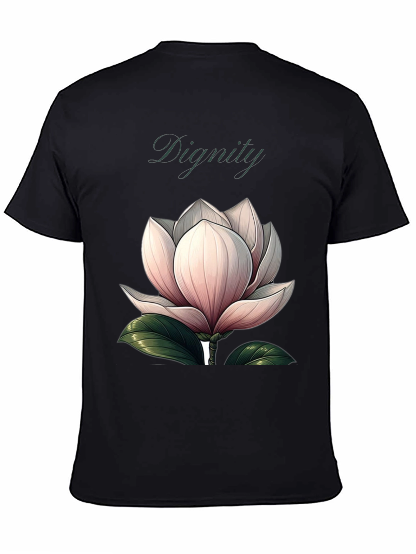 Black Dignity Floral Graphic Black T-Shirt view 4