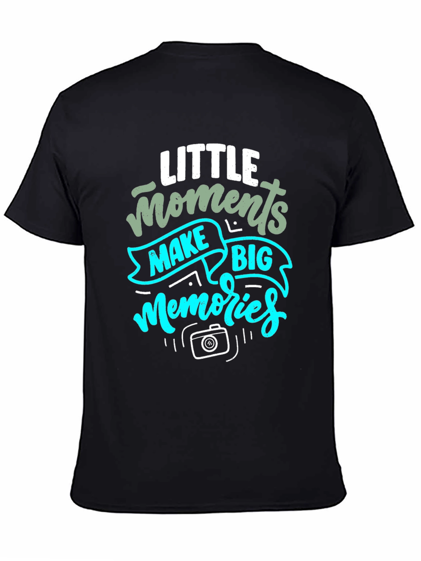 Black Little Moments Big Memories Graphic Tee view 4