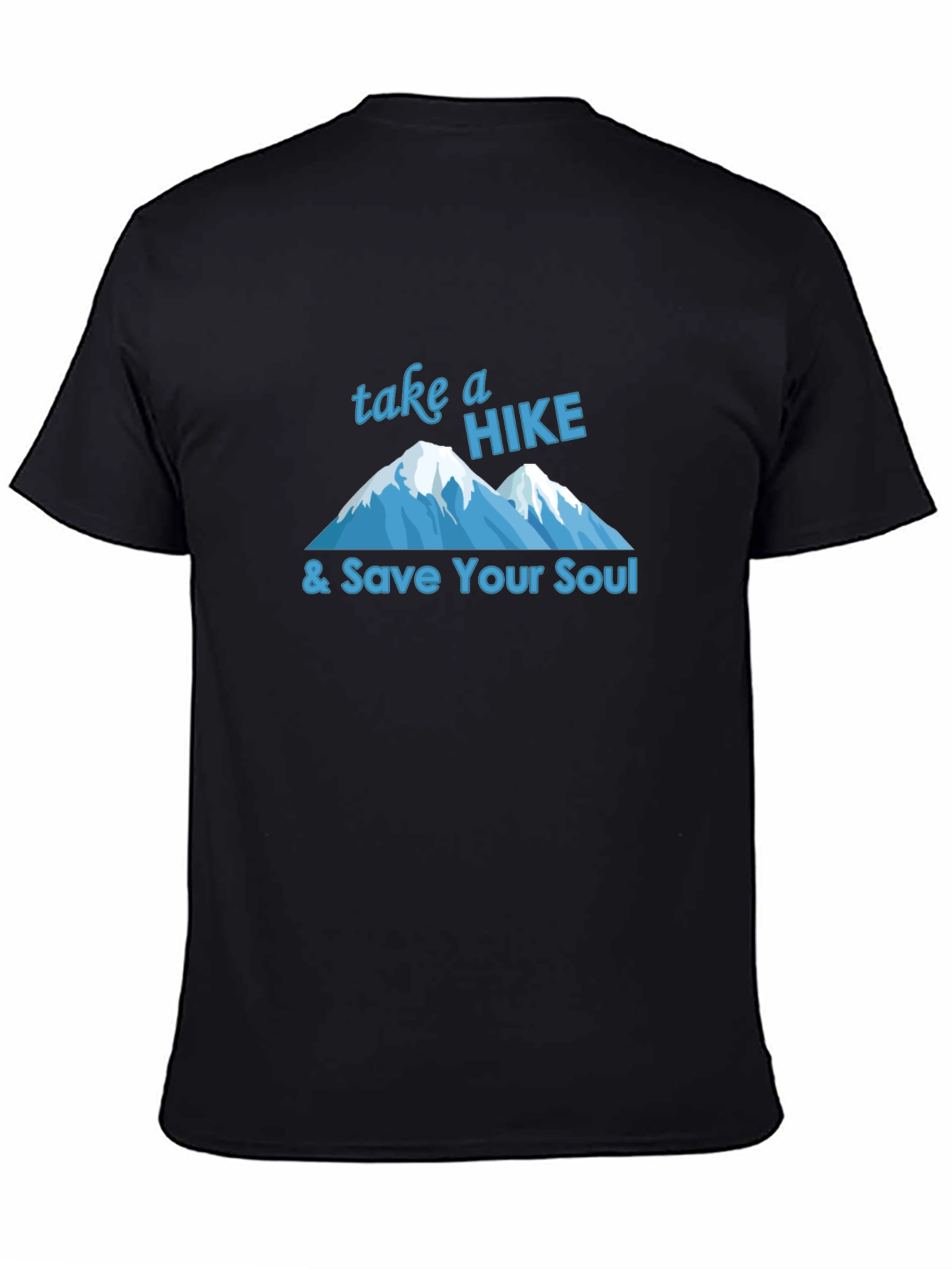 Black Take a Hike T-Shirt - Mountain Adventure Tee view 4