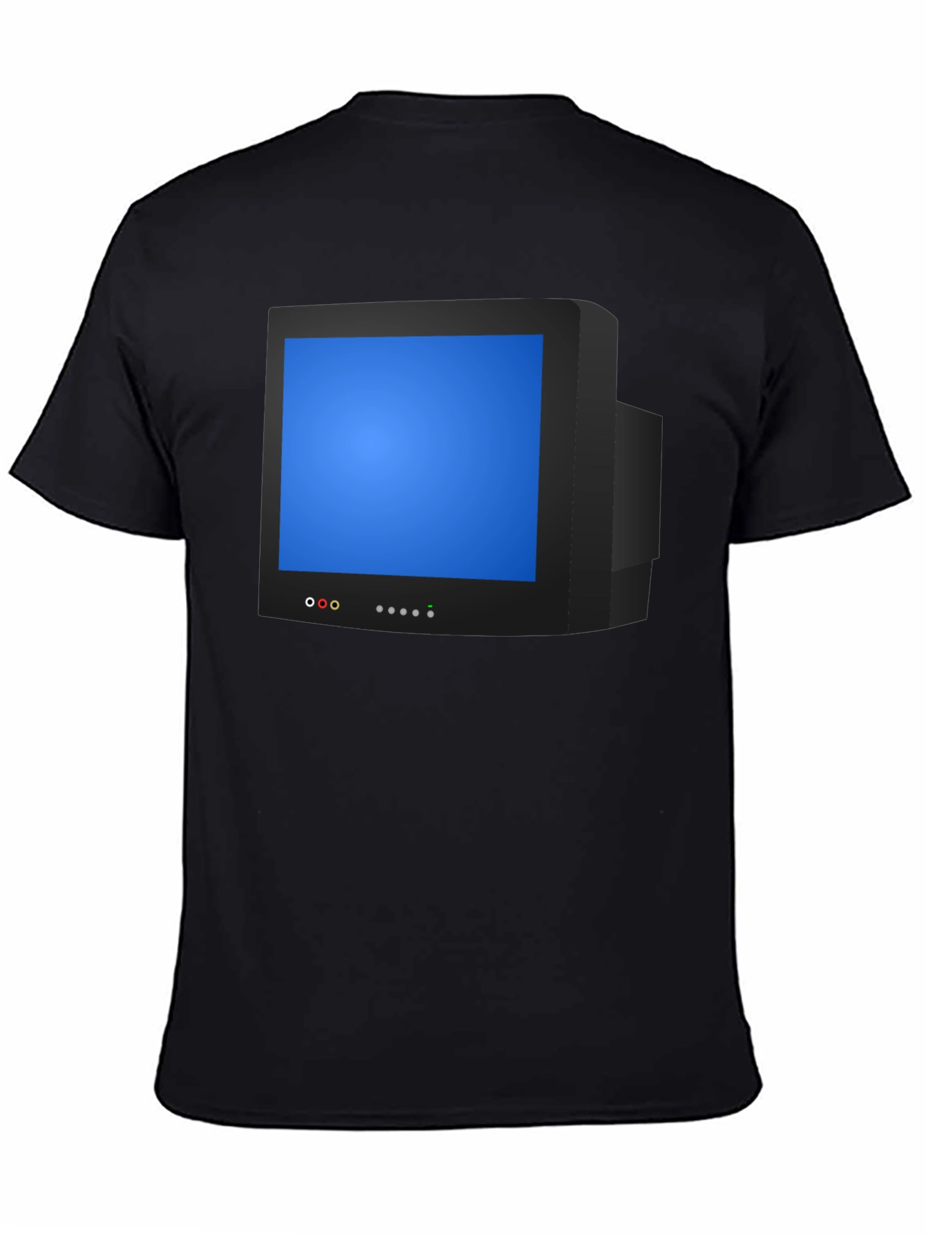 Black Retro TV Graphic Tee - Nostalgic Style view 4