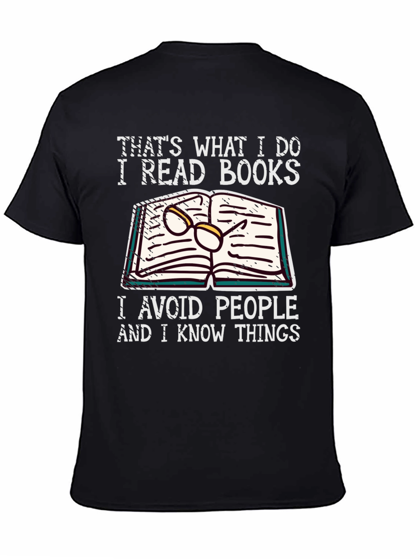 Black I Read Books Graphic Tee view 4