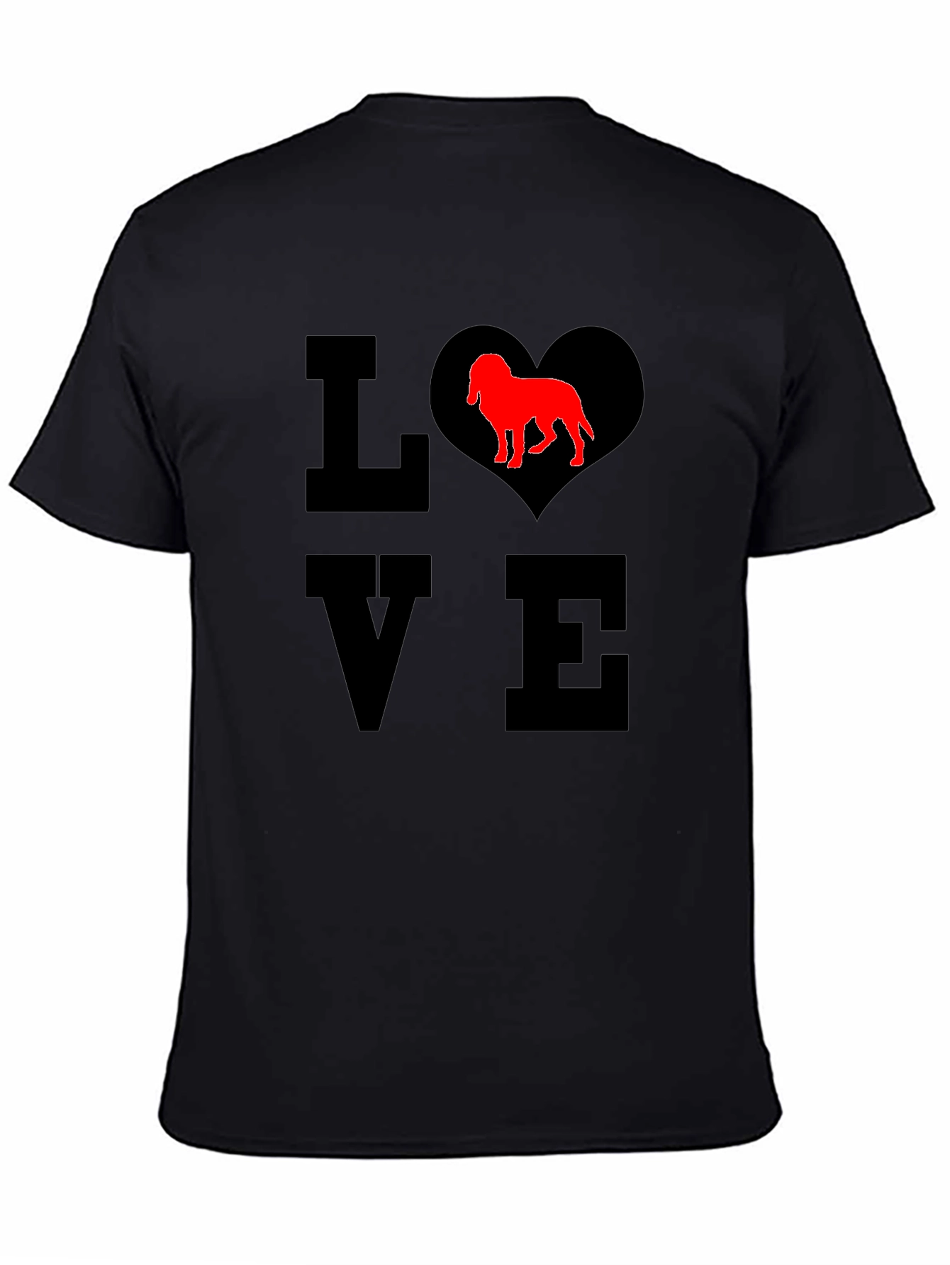 Black Love Dog Breed T-Shirt - Stylish Graphic Tee for Pet Lovers view 4