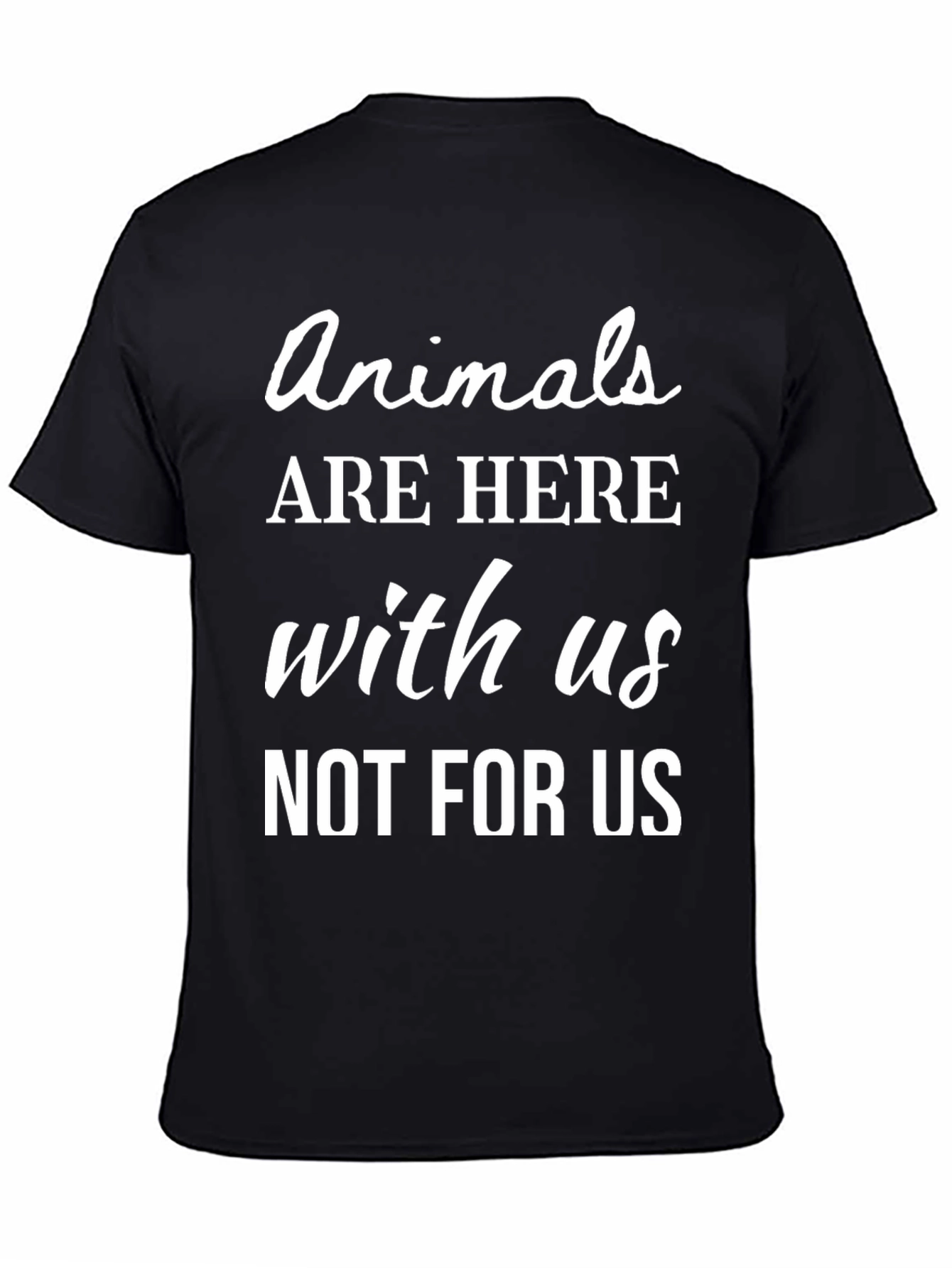 Black Animals Are Here With Us T-Shirt view 4