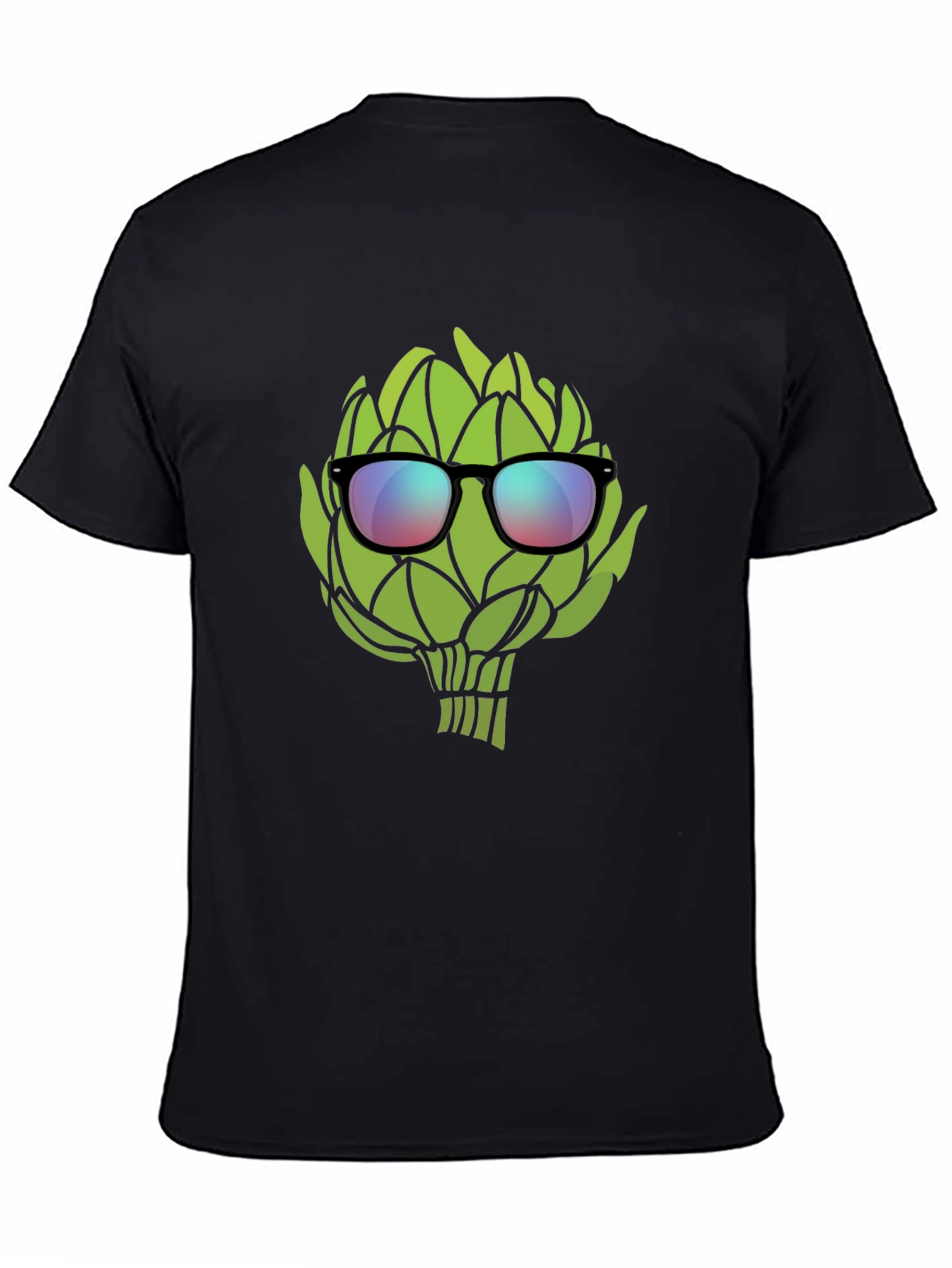 Black Cool Artichoke T-Shirt - Black view 4