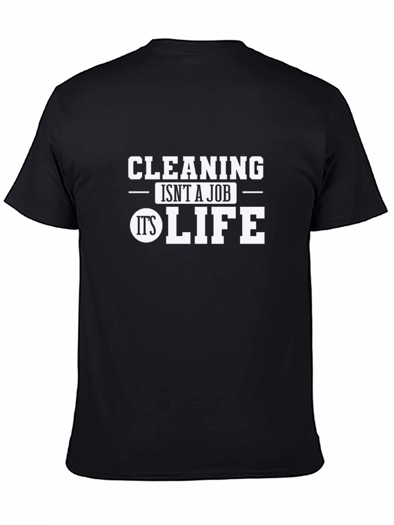 Black Cleaning is Life Graphic Tee - Black view 4