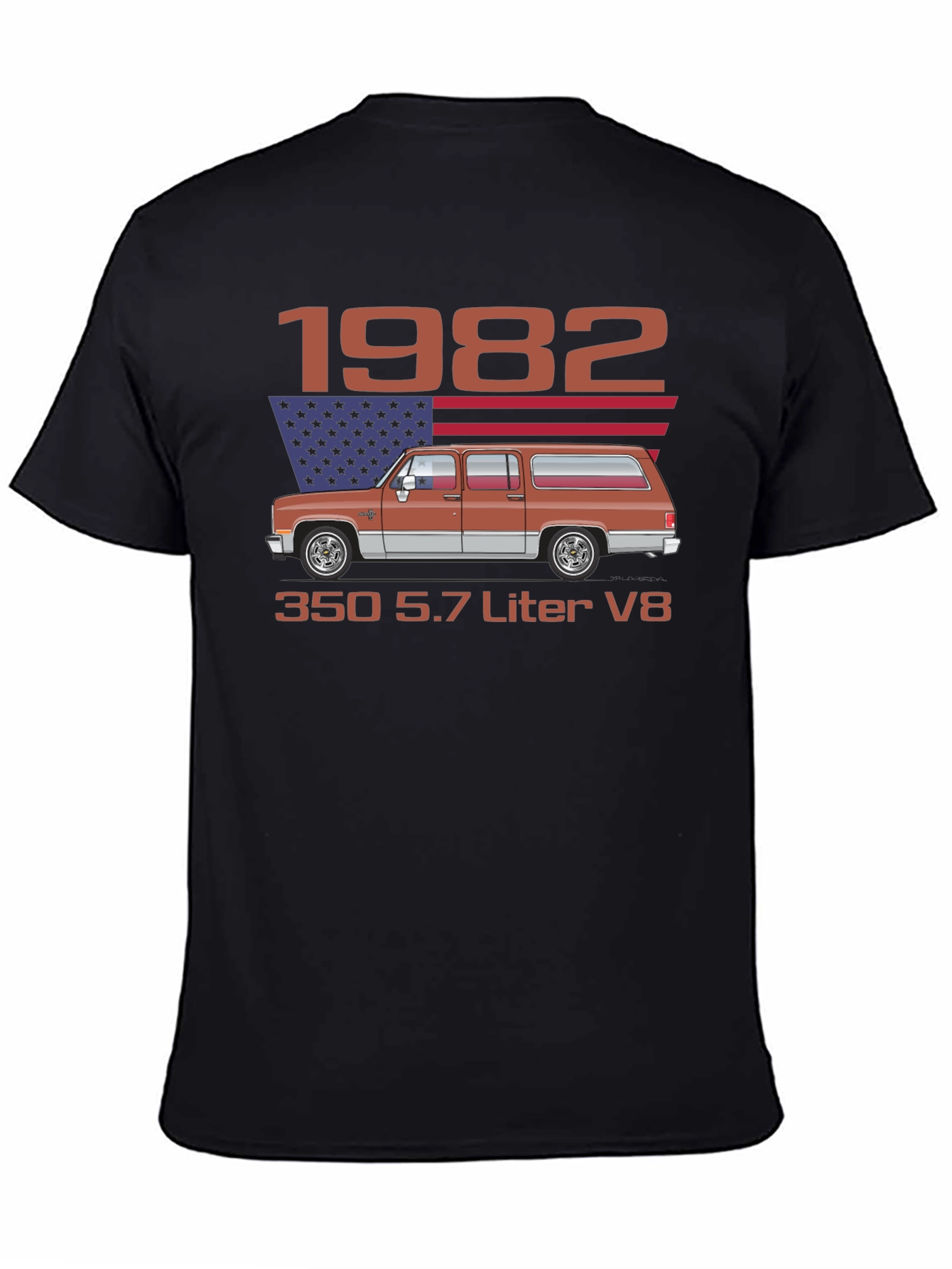 Black 1982 Truck T-Shirt view 4
