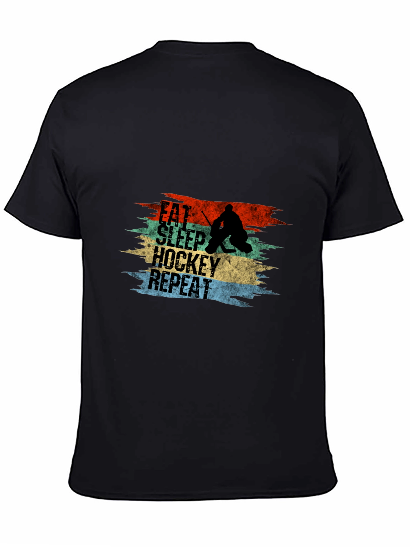 Eat Sleep Hockey Repeat Graphic Tee - 4