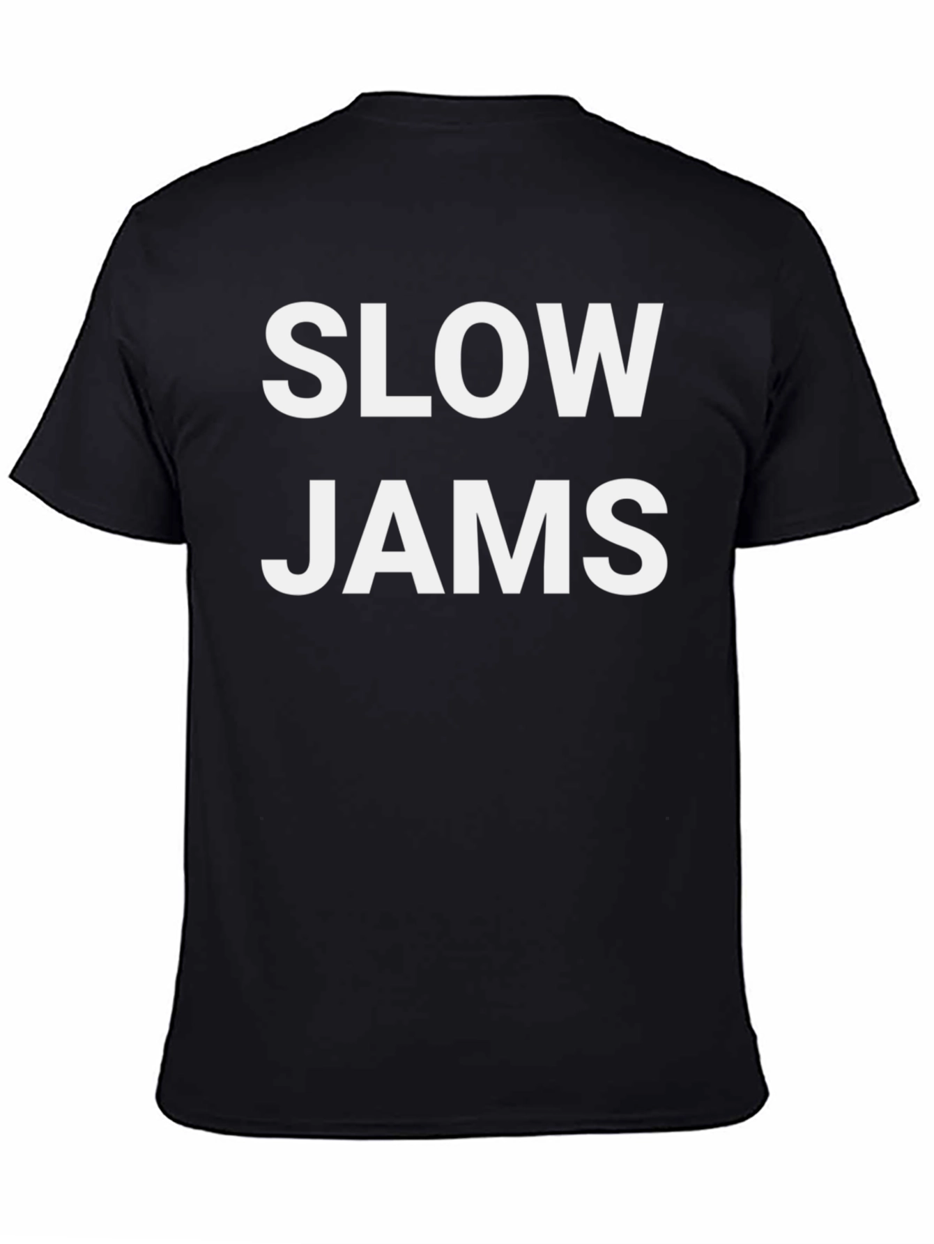 Black Slow Jams T-Shirt - Black Graphic Tee view 4
