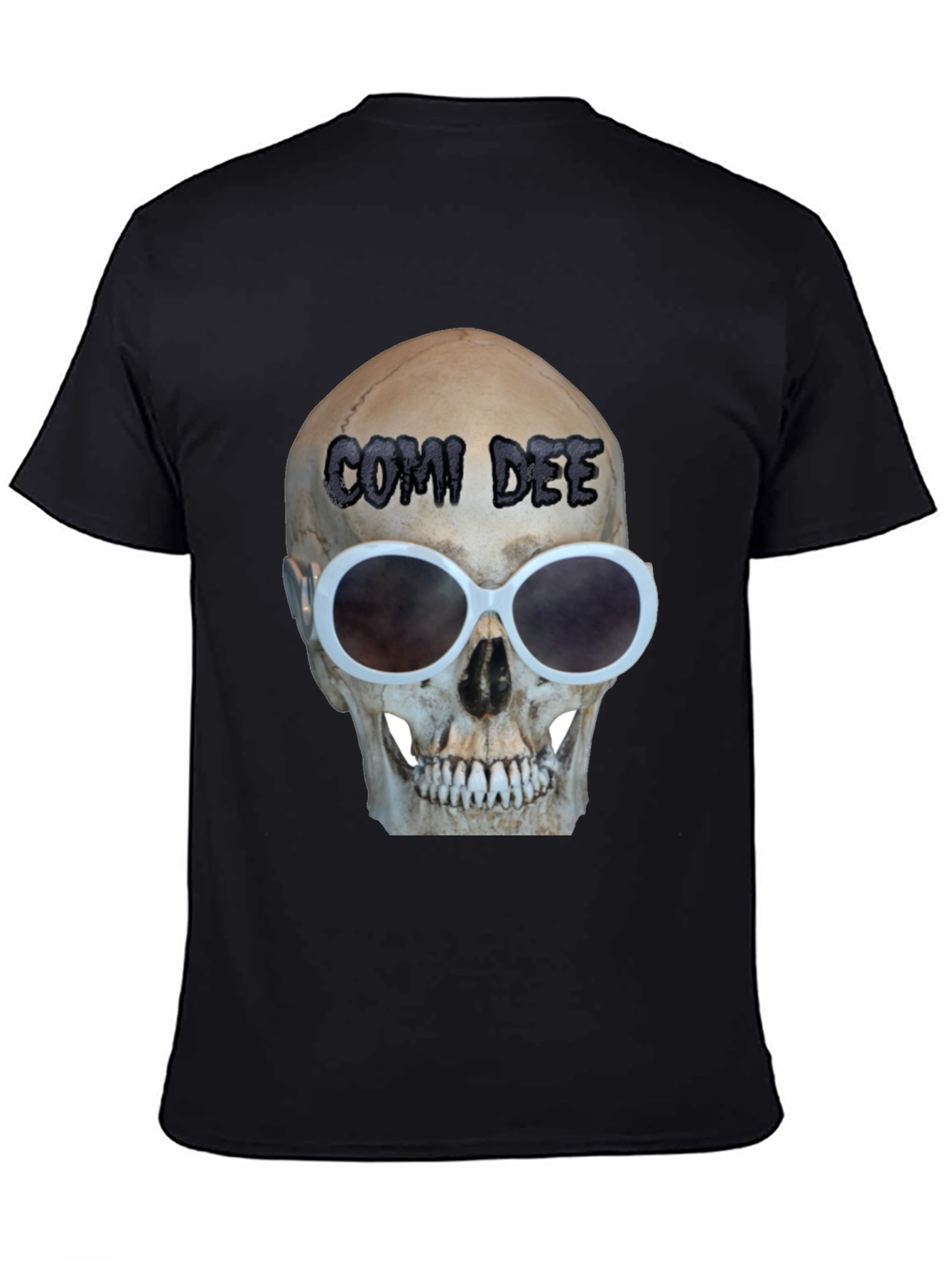 Black Skull Sunglasses T-Shirt - Comi Dee view 4