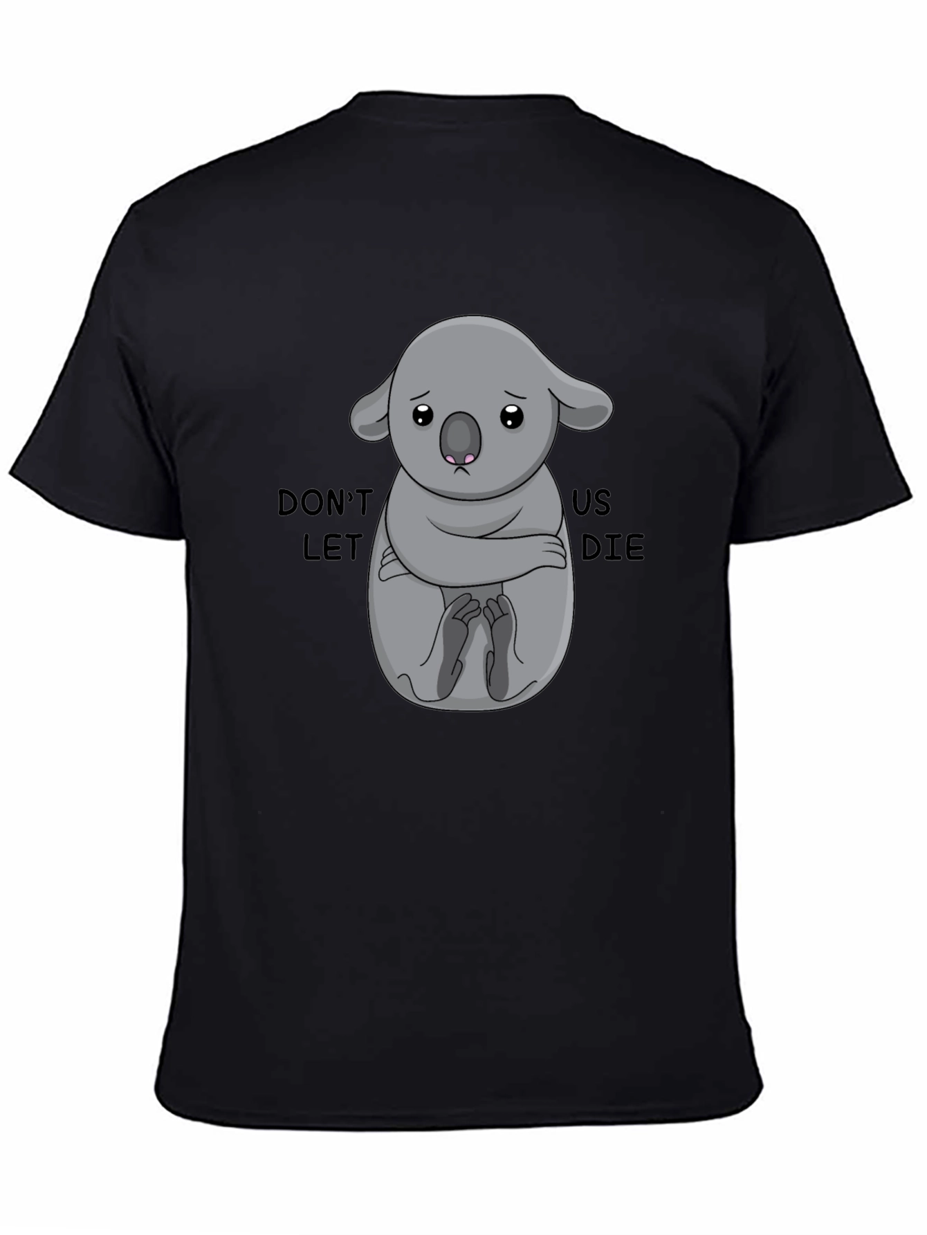 Black Save the Koalas T-Shirt - Black view 4