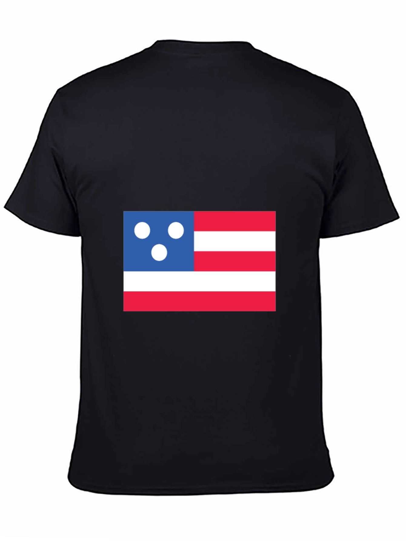 Black Patriotic Graphic T-Shirt - Novelty Design view 4
