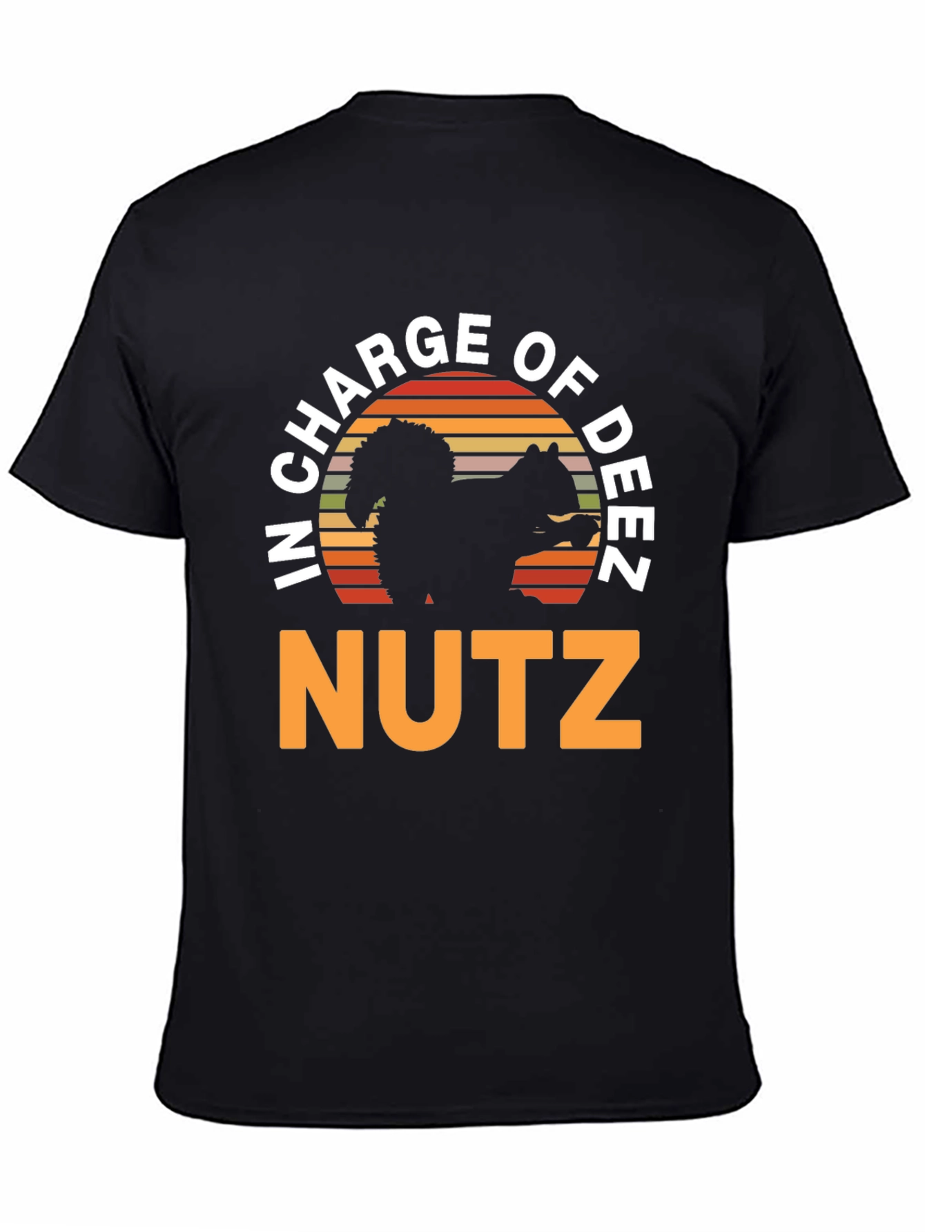 Black In Charge of Deez Nutz T-Shirt view 4