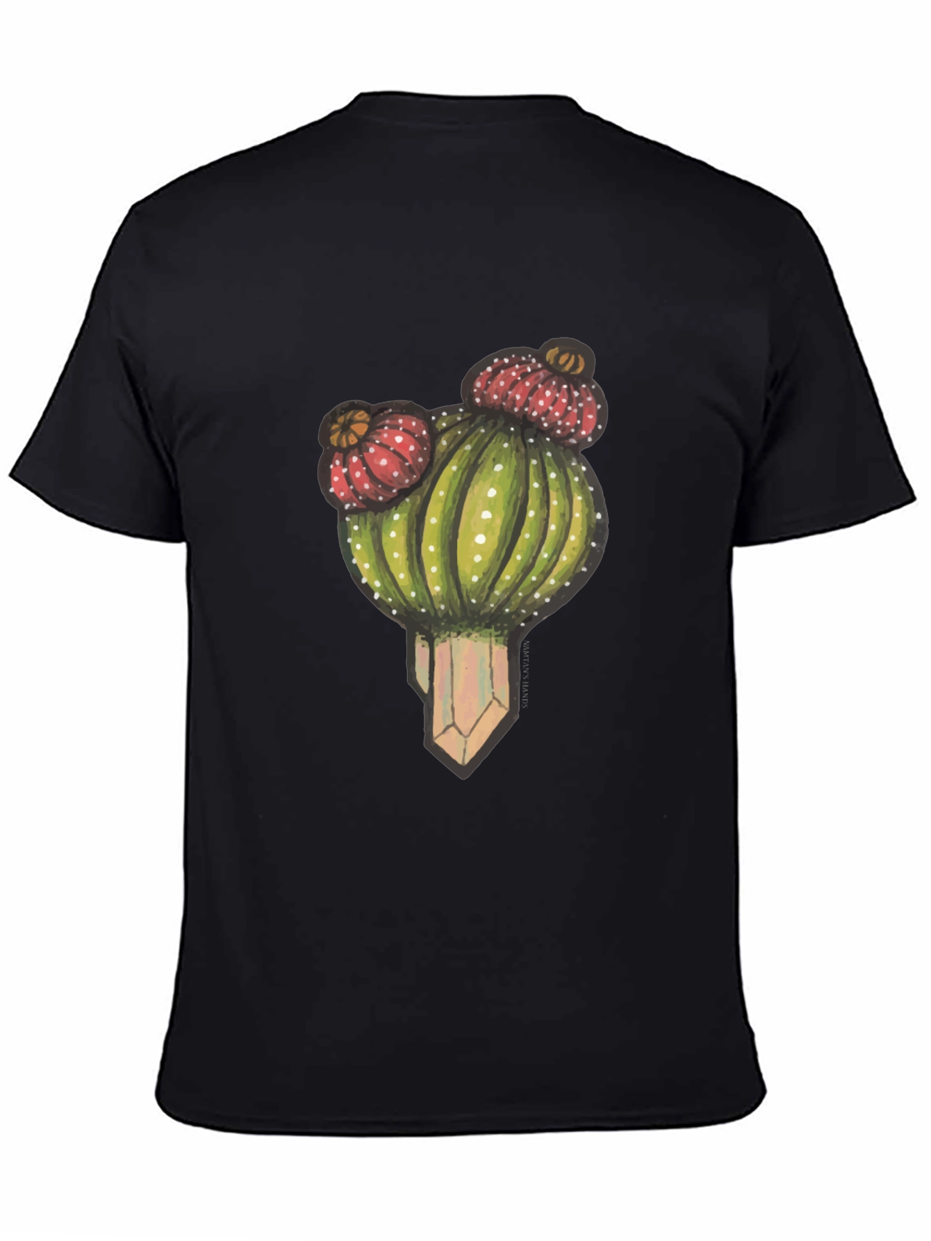 Black Cactus Graphic Tee - Stylish Unisex Black T-Shirt view 4