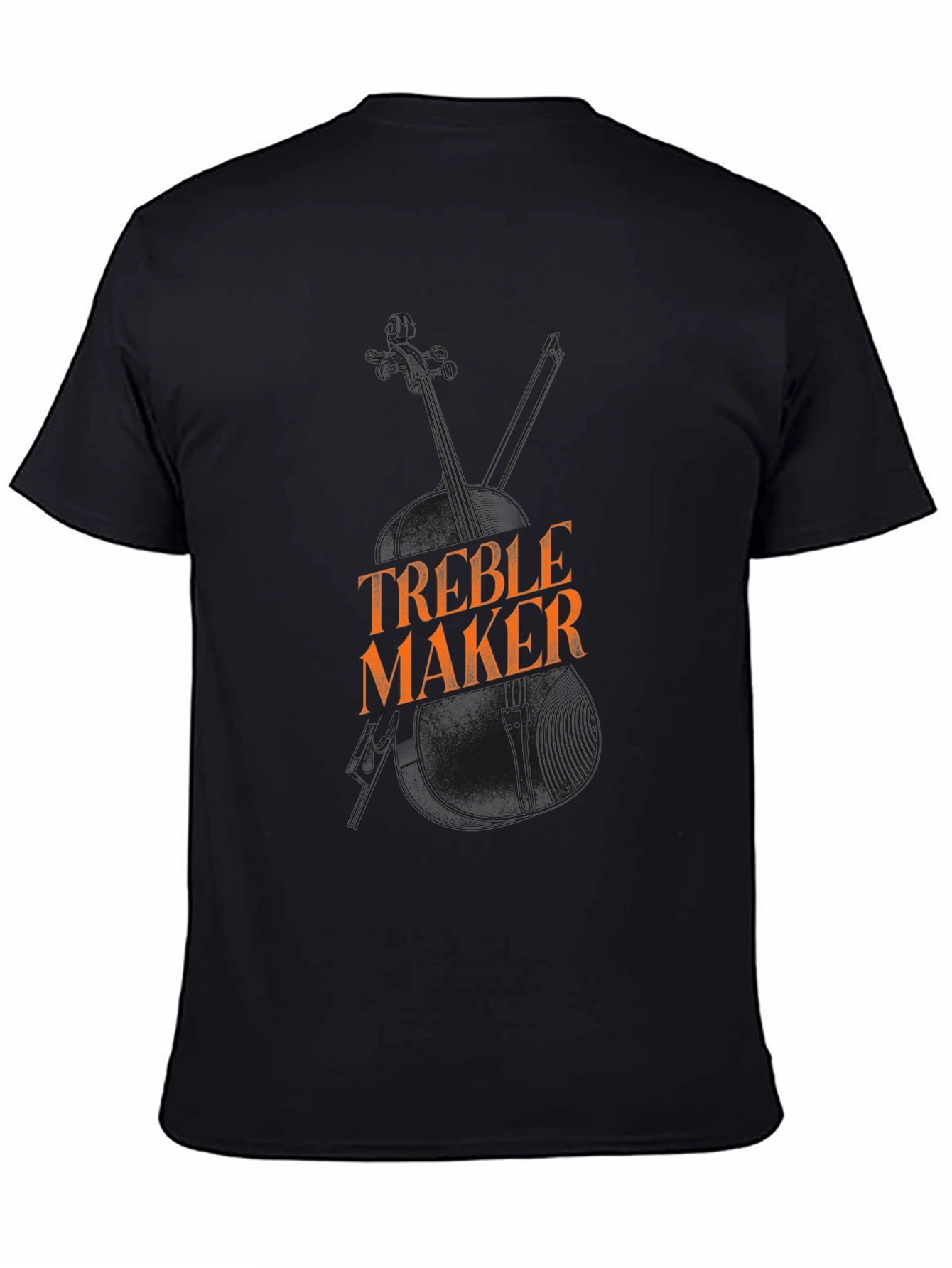 Black Treble Maker T-Shirt - Musical Humor Tee view 4