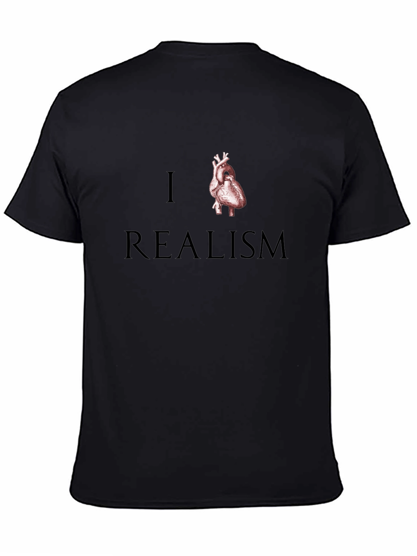 Black I Heart Realism Graphic T-Shirt view 4