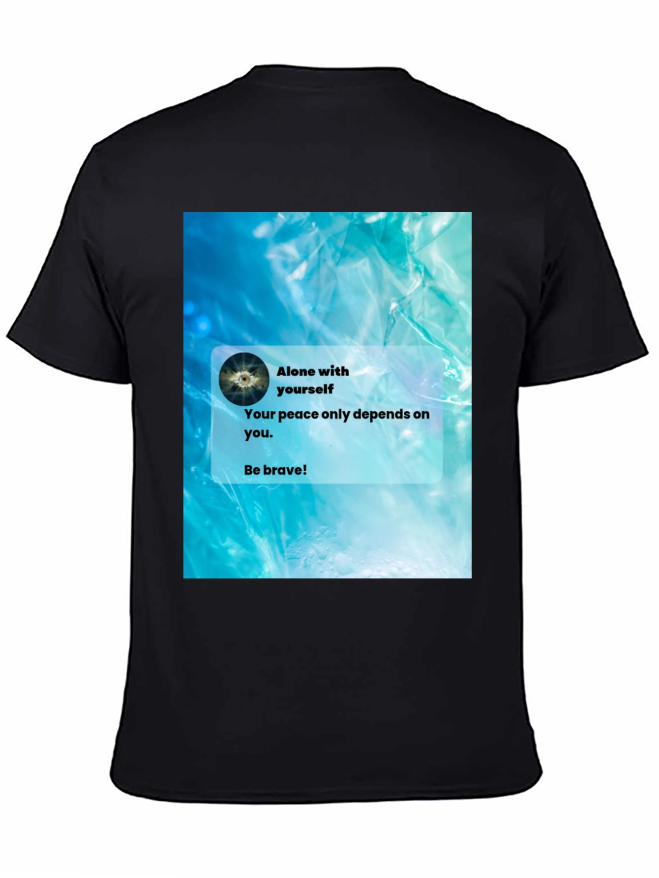 Black Alone With Yourself Graphic T-Shirt view 4