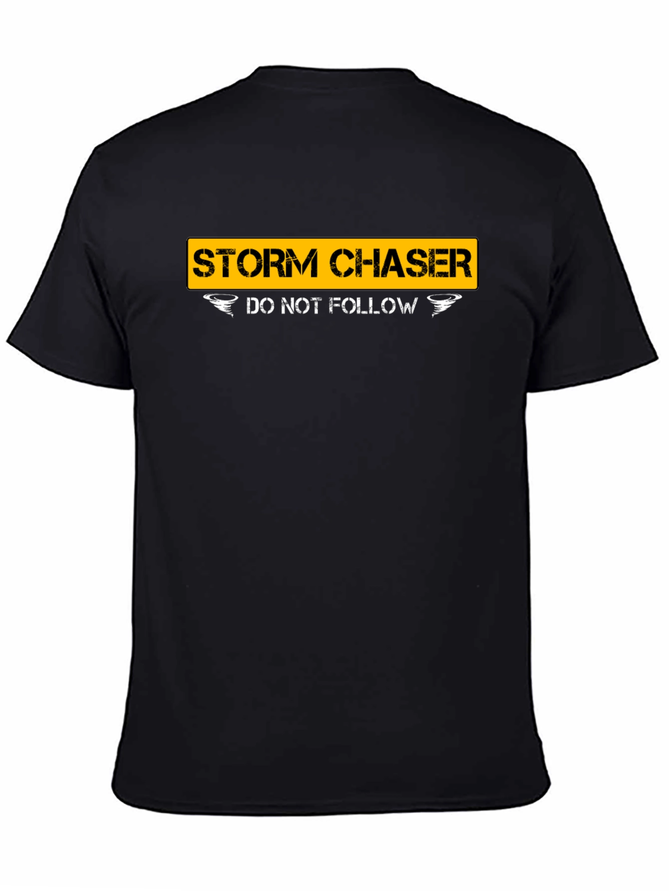 Black Storm Chaser Graphic T-Shirt - Weather Enthusiast Tee view 4