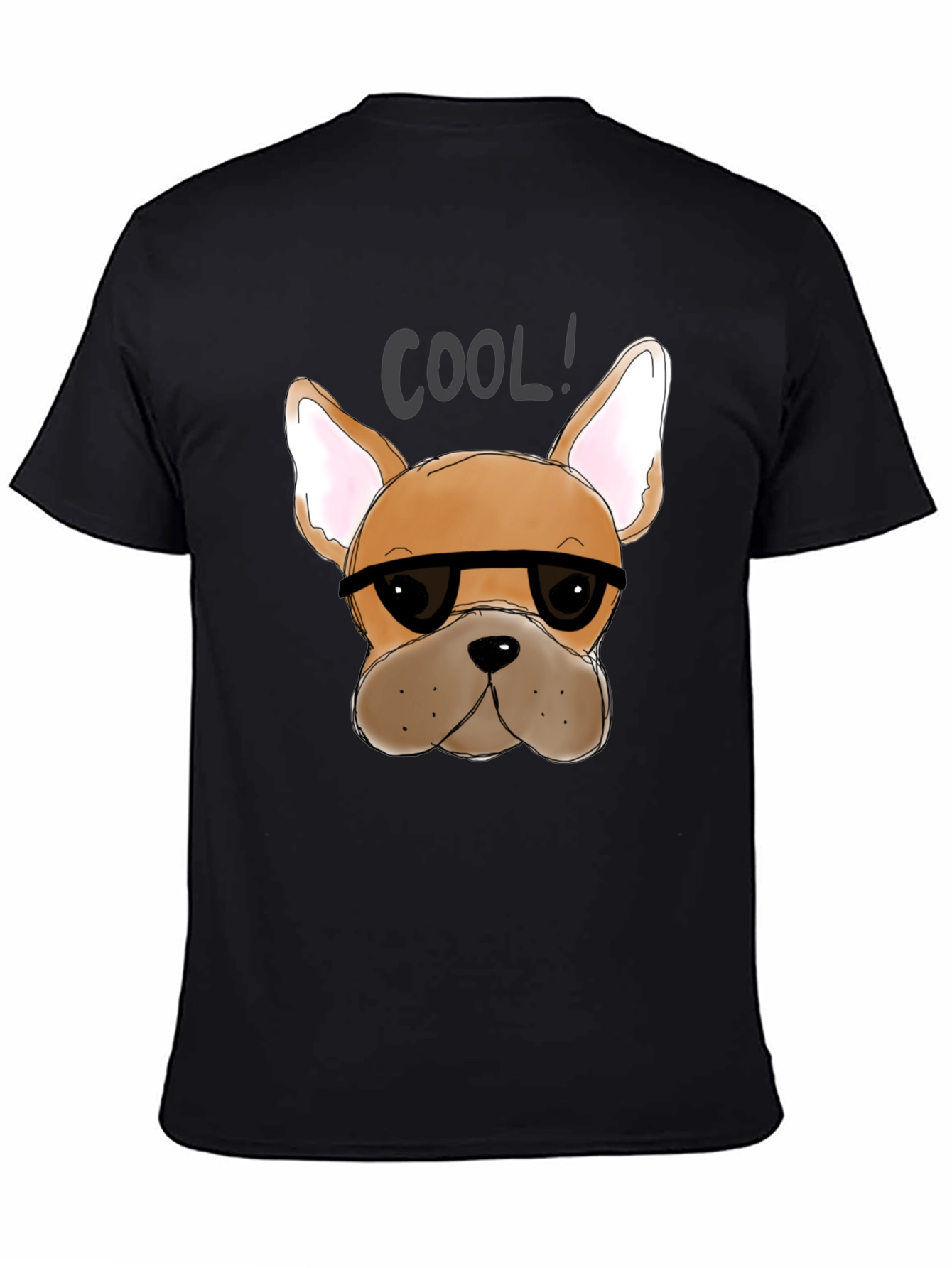 Black Cool Dog T-Shirt - Black view 4
