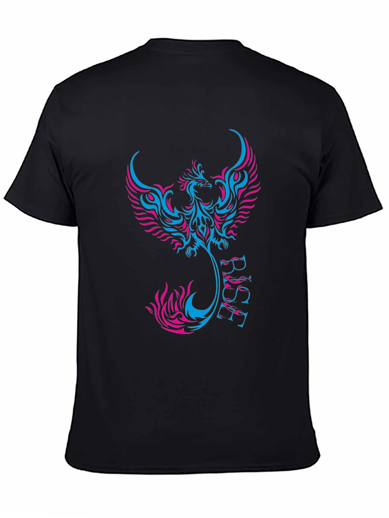 Black Phoenix Rise Graphic Black Tee view 4