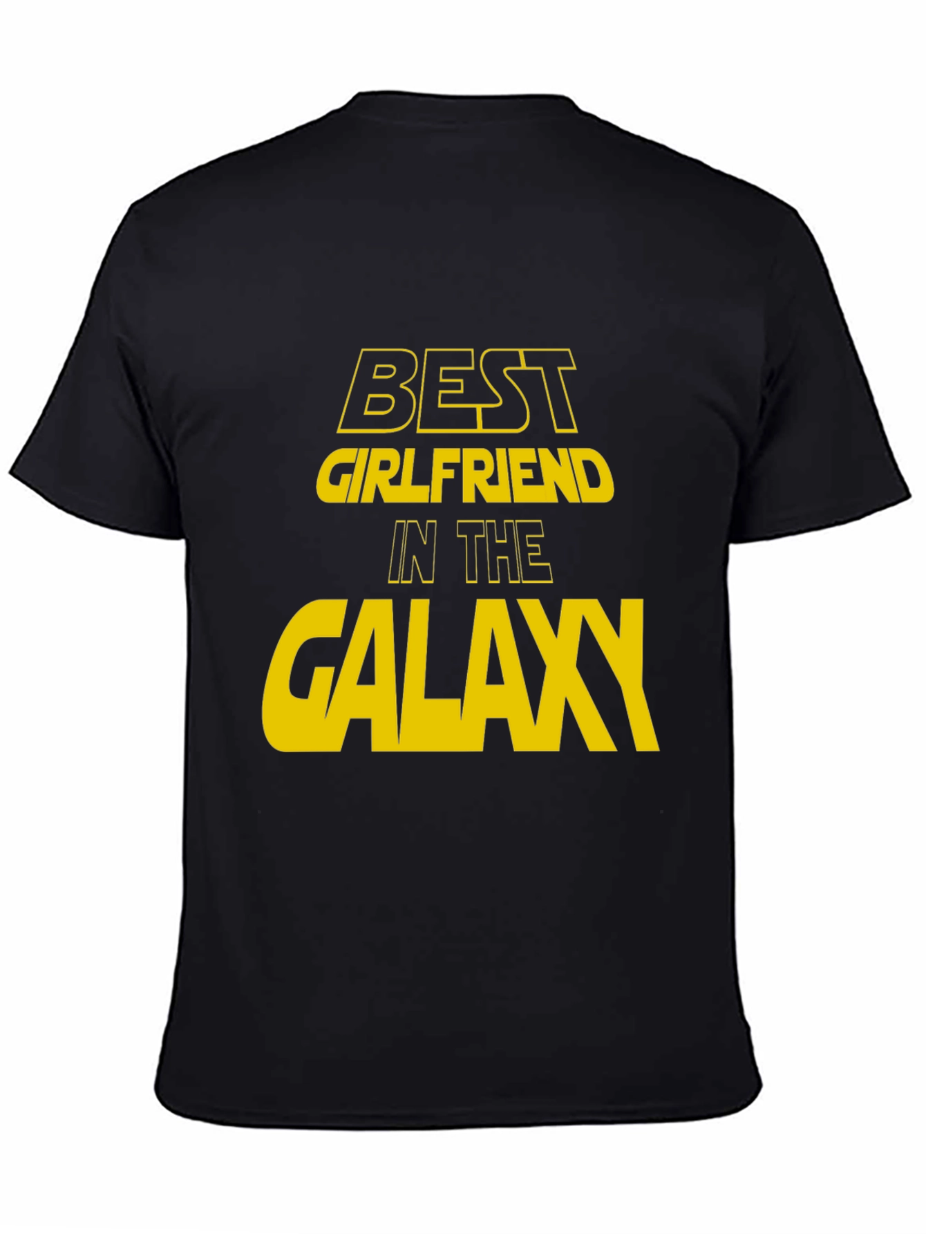 Black Best Girlfriend in the Galaxy Graphic T-Shirt view 4