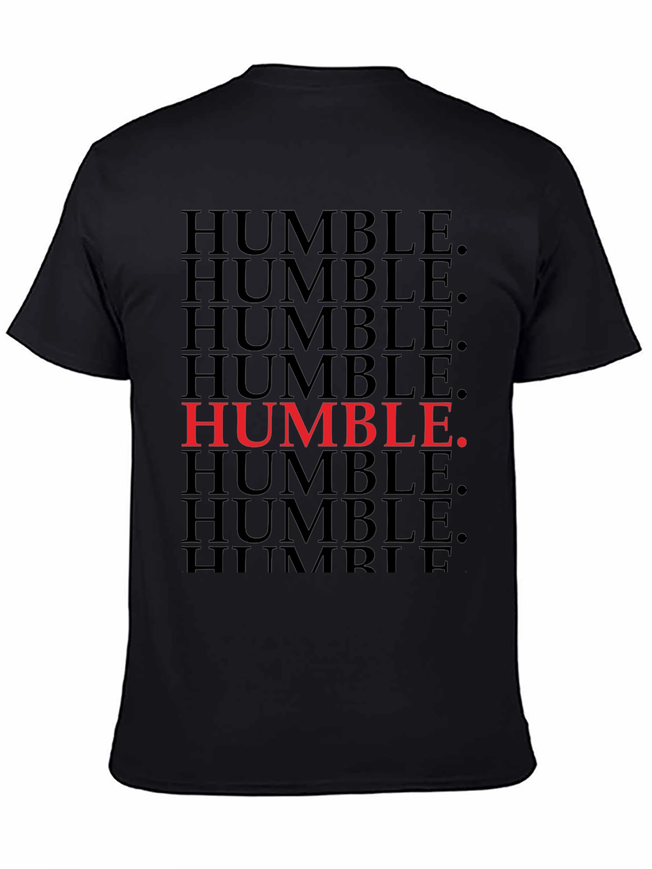 Black Humble T-Shirt - Bold Graphic Design view 4