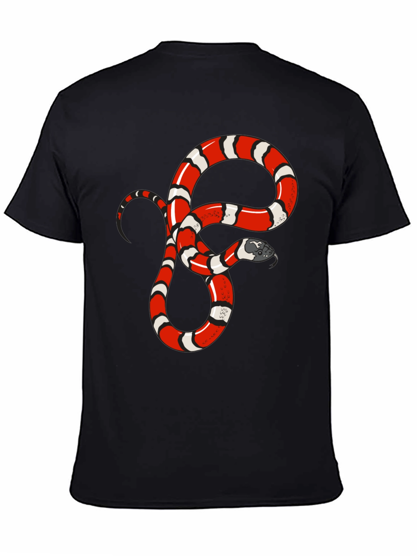Black Snake Graphic Tee - Bold Reptile Design view 4