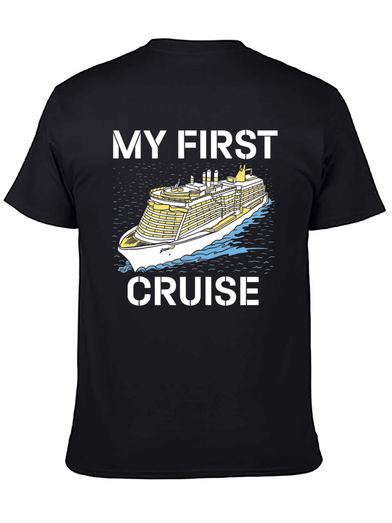 Black My First Cruise T-Shirt - Vacation Souvenir view 4