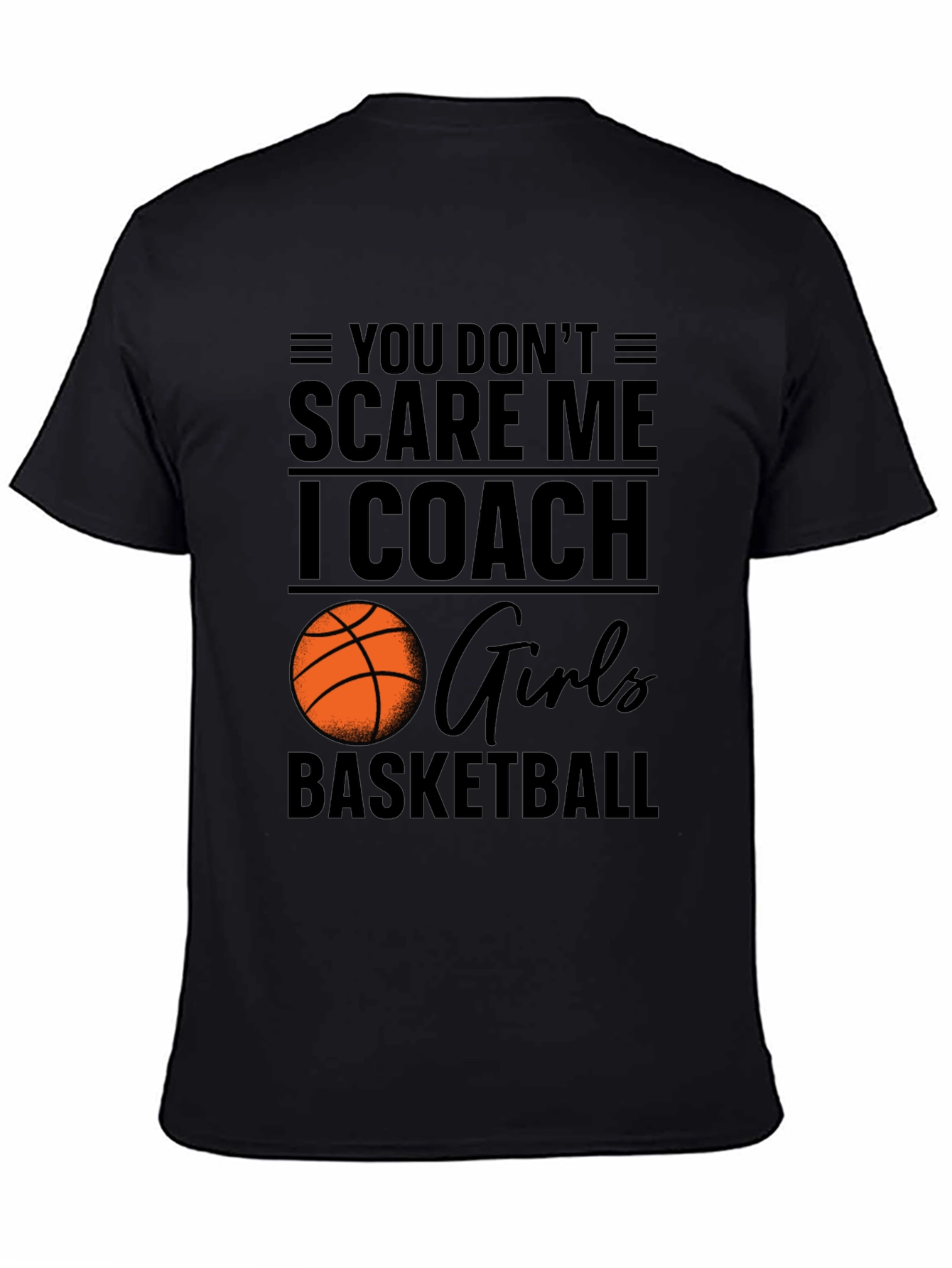 Black Girls Basketball Coach T-Shirt - Motivational Design view 4