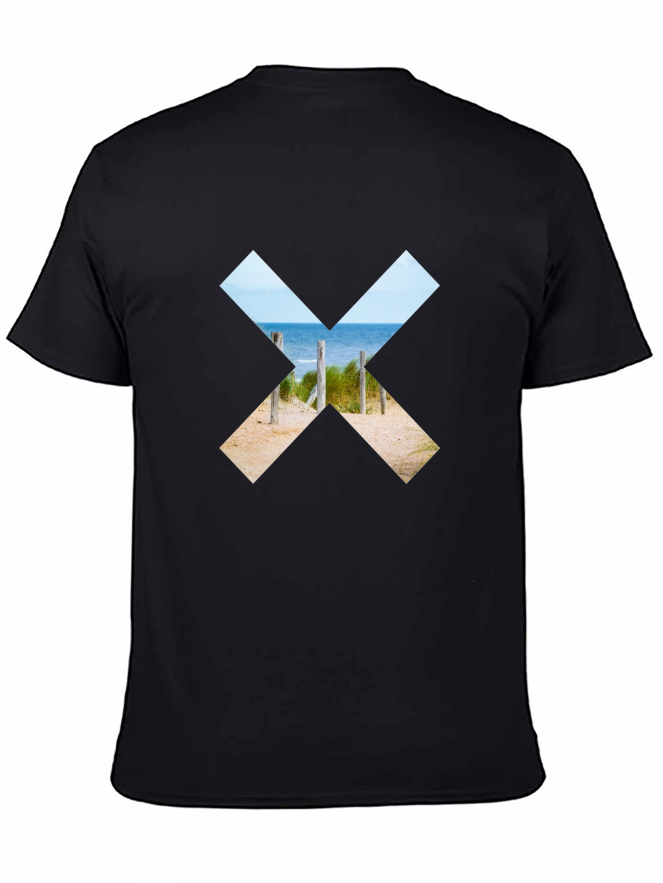 Black Beach X Graphic T-Shirt - Soft Cotton Blend view 4