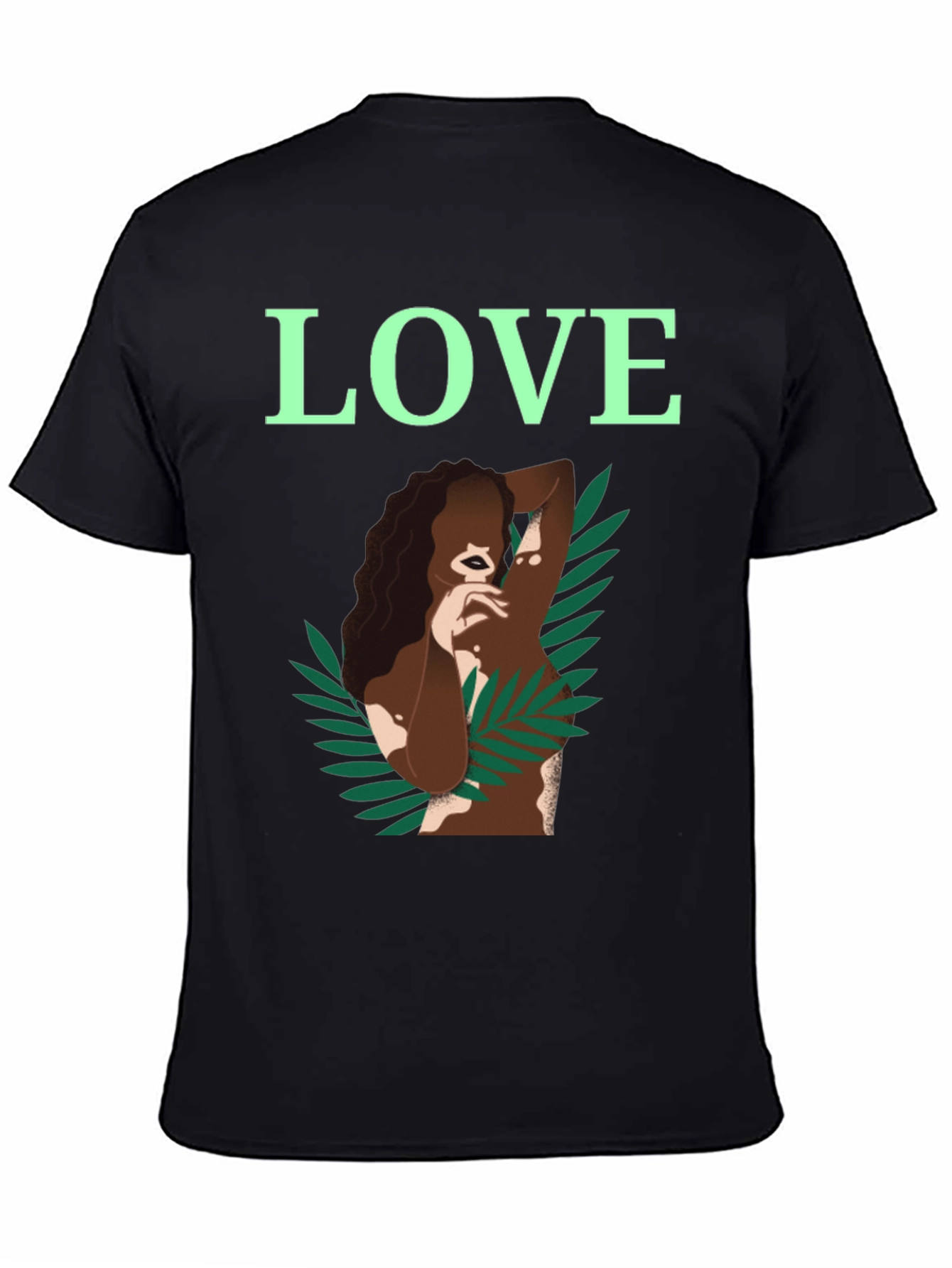 Black LOVE Graphic T-Shirt - Vitiligo Awareness view 4