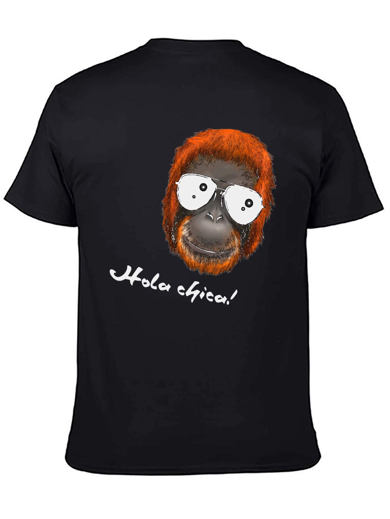 Black Funny Orangutan T-Shirt - Hola Chica! view 4