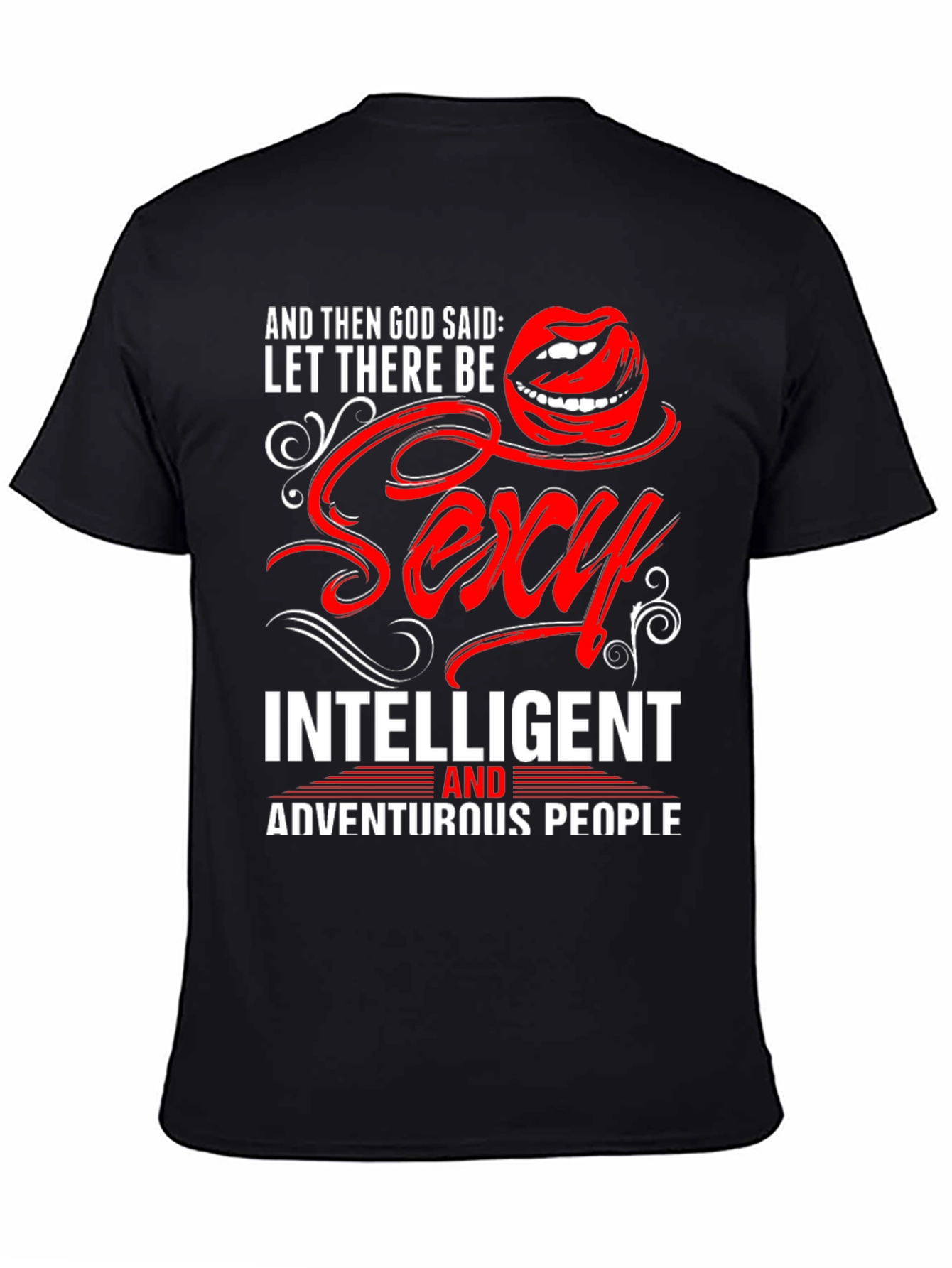 Black Sexy Intelligent Adventurous People T-Shirt view 4