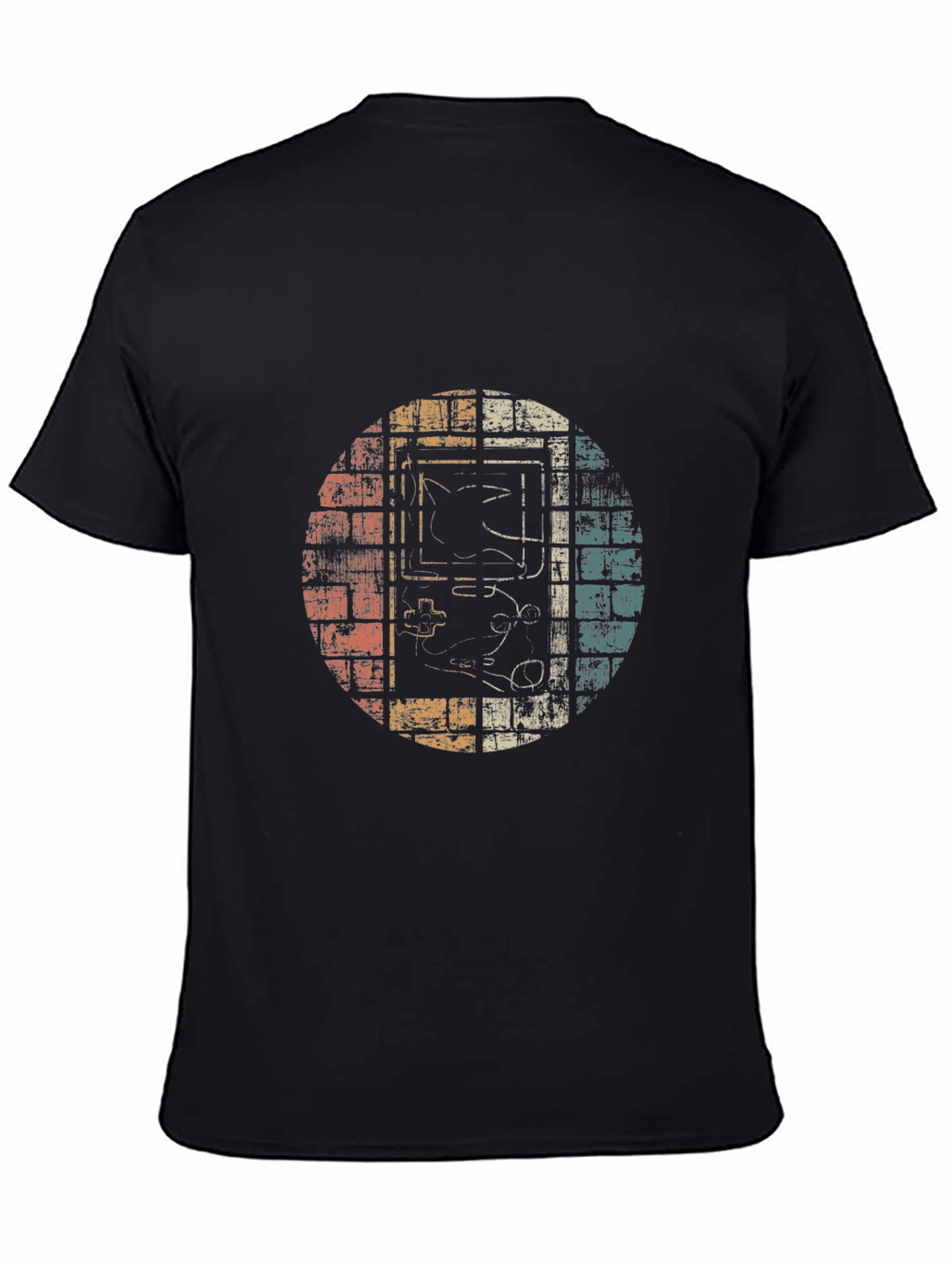 Black Retro Game Console T-Shirt - Vintage Graphic Tee view 4