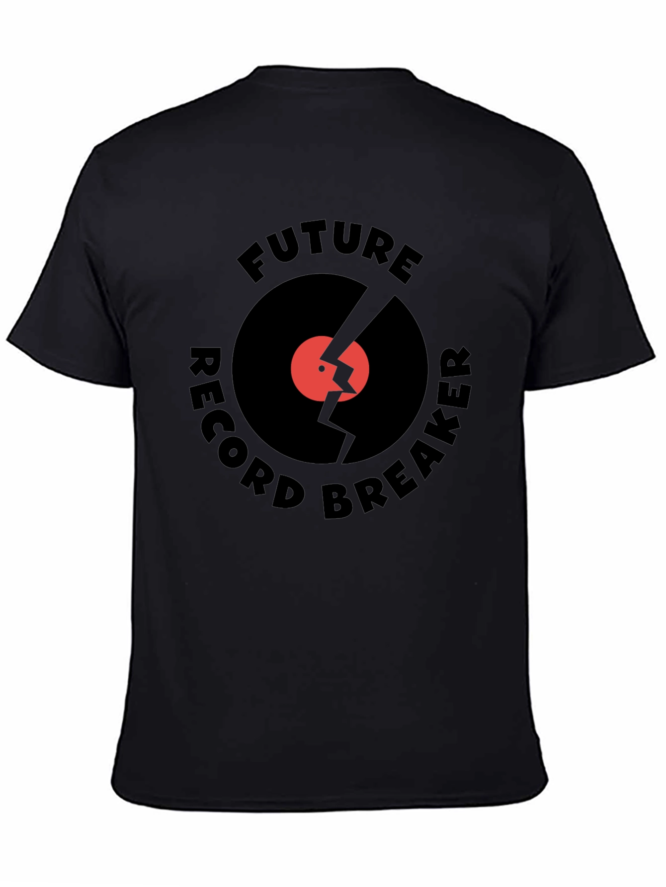 Black Future Record Breaker Graphic T-Shirt view 4