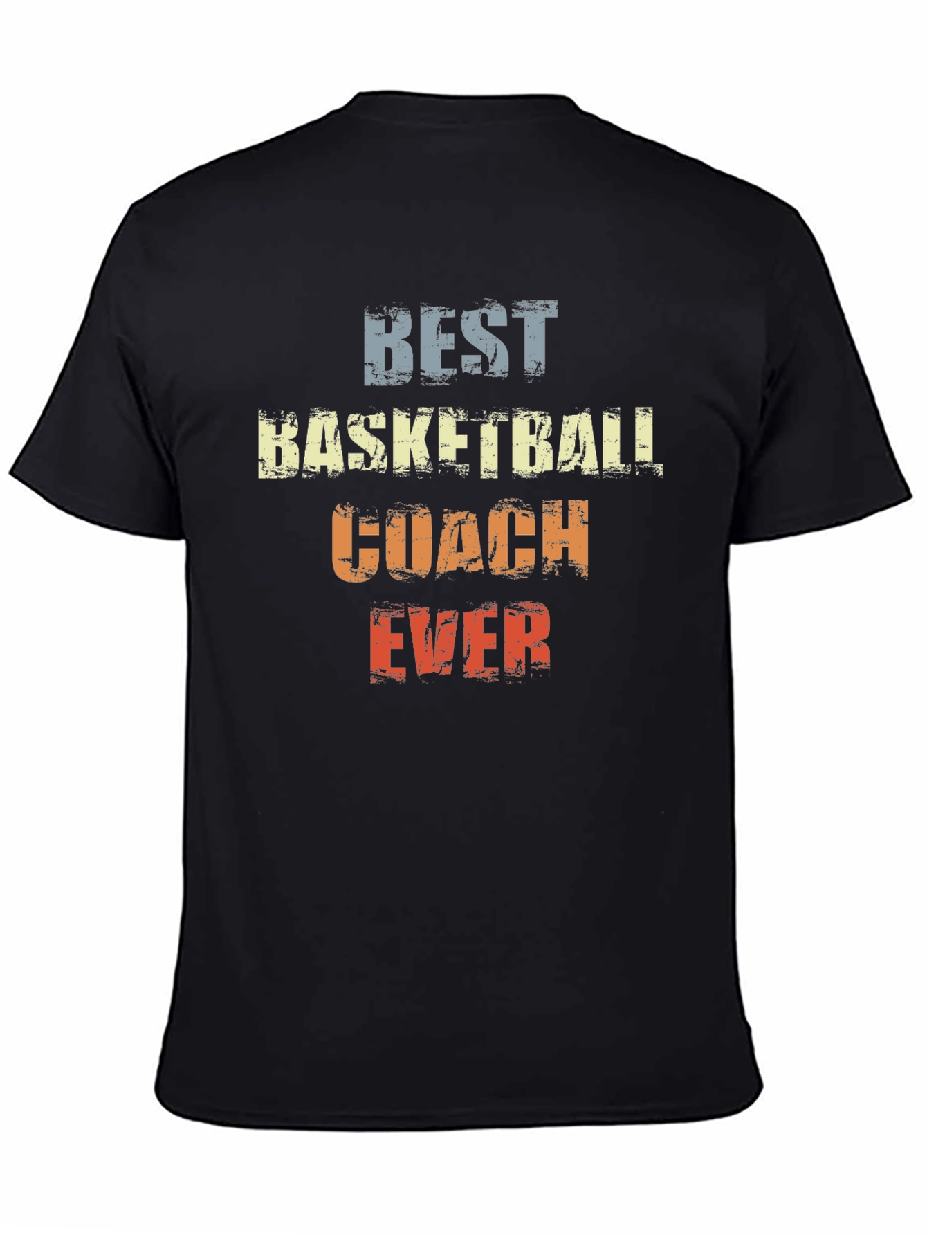Black Best Basketball Coach Ever T-Shirt view 4