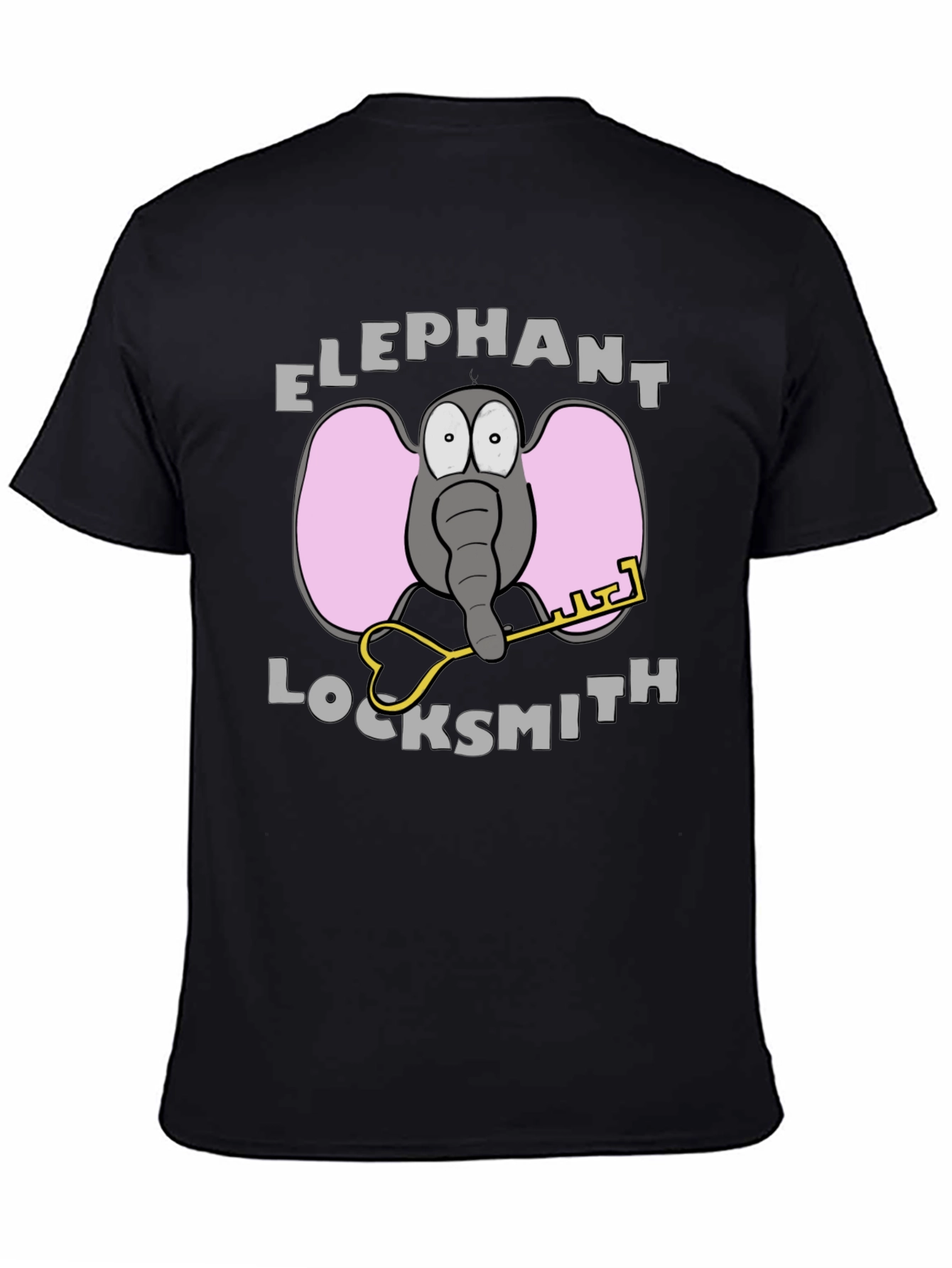 Black Elephant Locksmith Graphic T-Shirt view 4