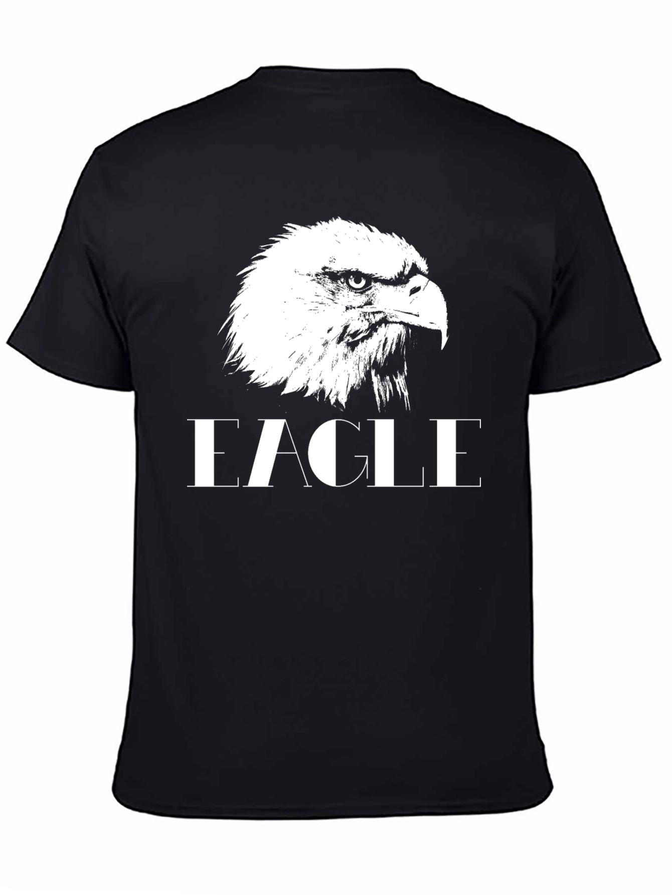 Black Eagle Graphic Tee - Men's Black T-Shirt view 4