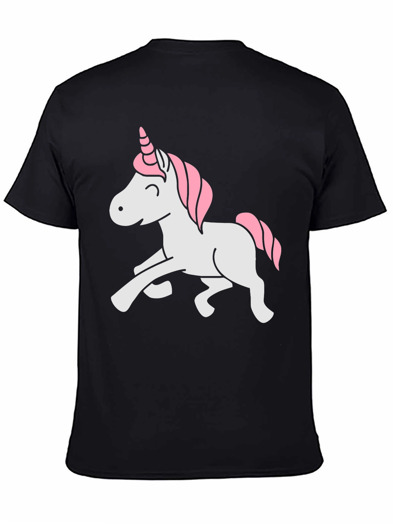 Unicorn Graphic Tee - Whimsical Black T-Shirt - 4