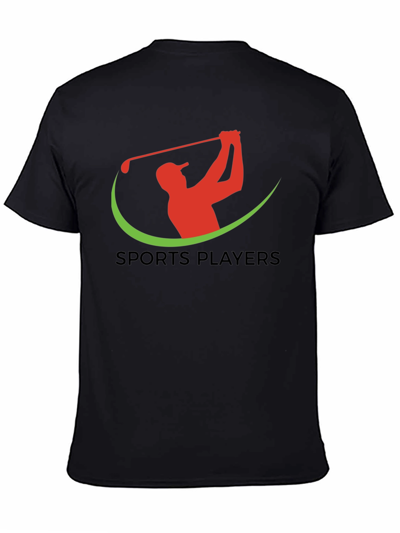 Black Sports Players Golf Tee view 4