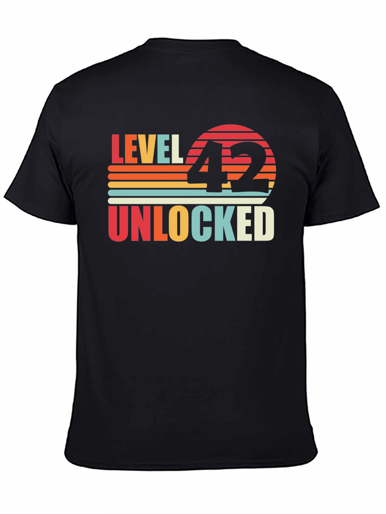 Black Level 42 Unlocked Birthday T-Shirt view 4