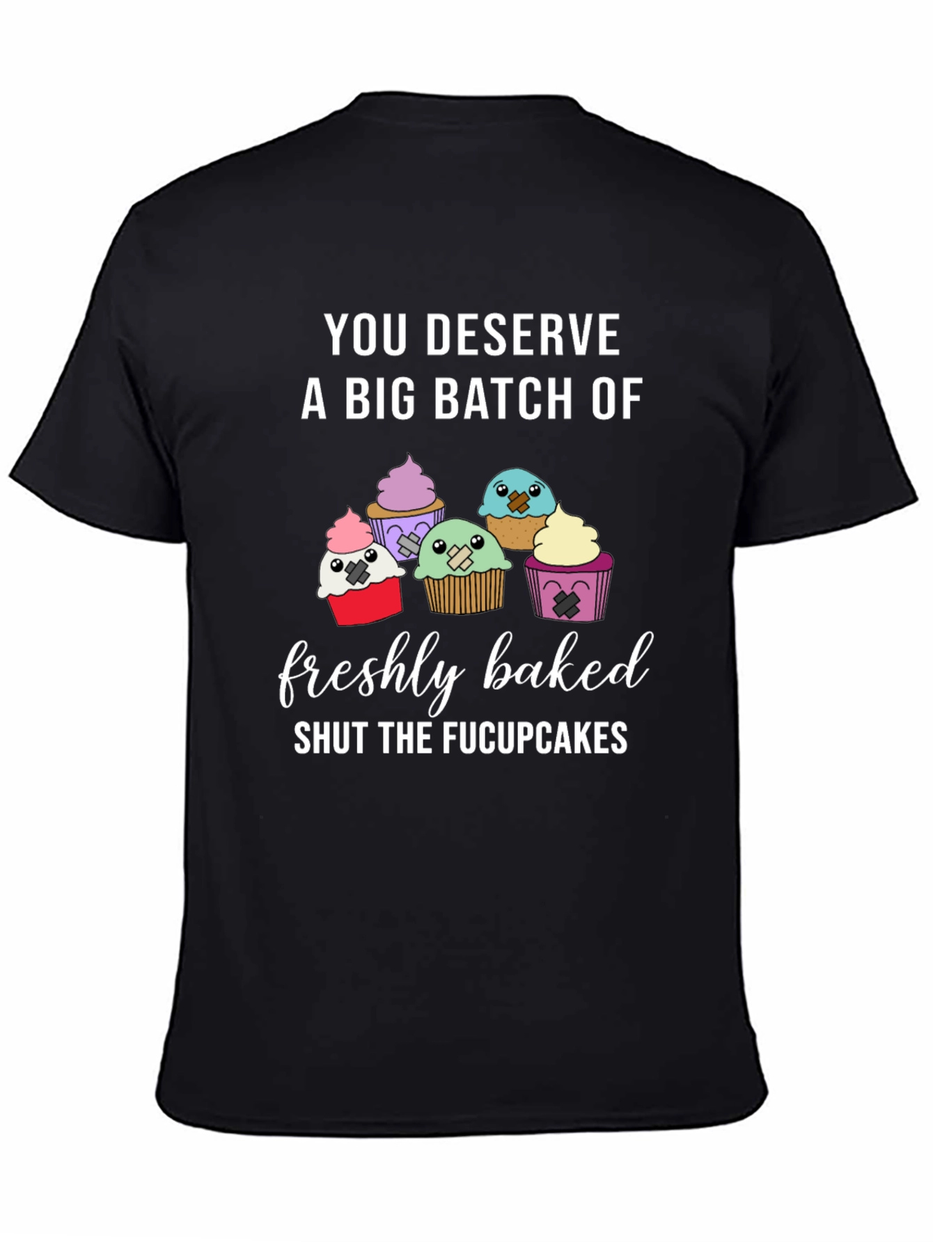 Black Shut The Fucupcakes Graphic Tee view 4