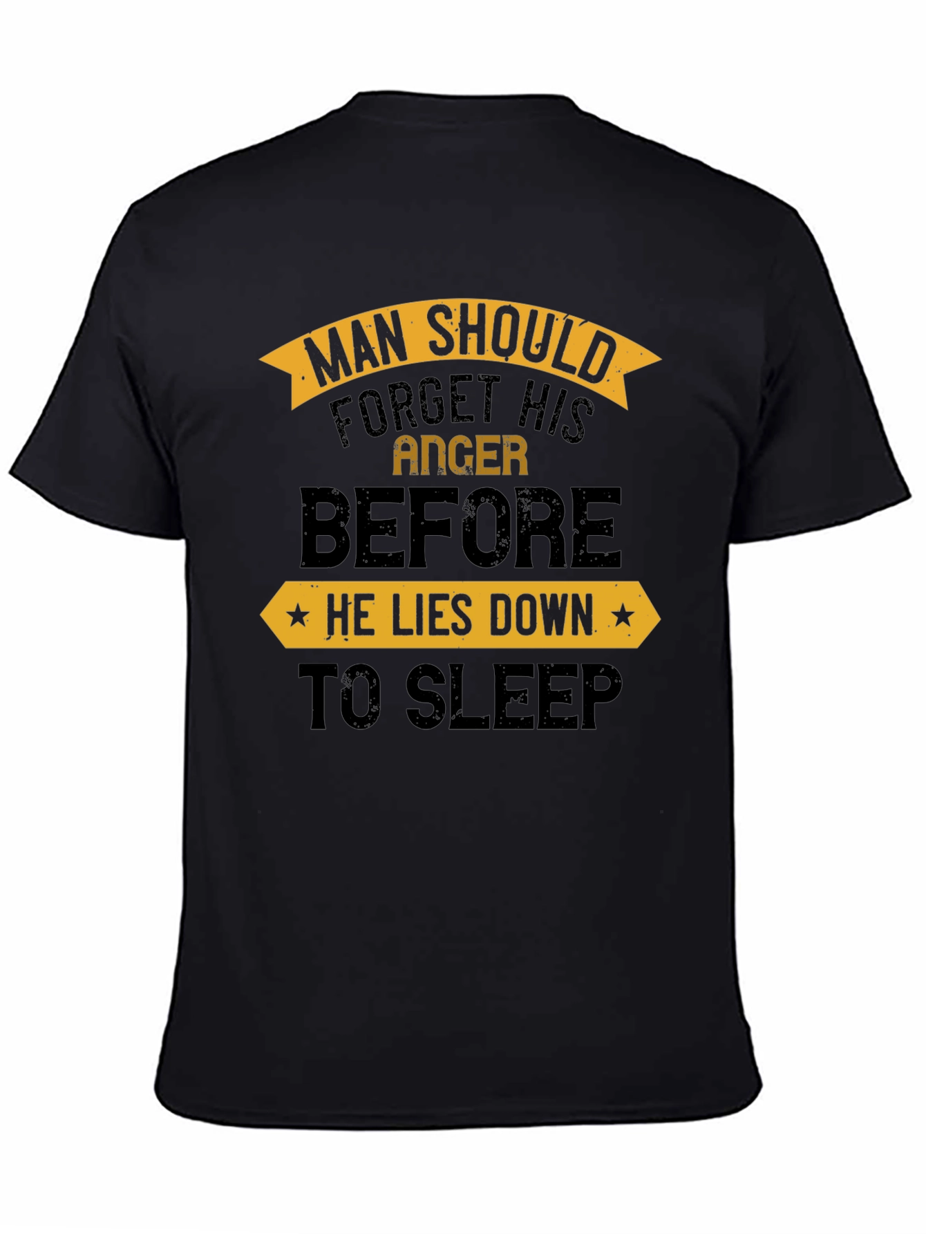 Black Man Should Forget Anger Before Sleep T-Shirt view 4