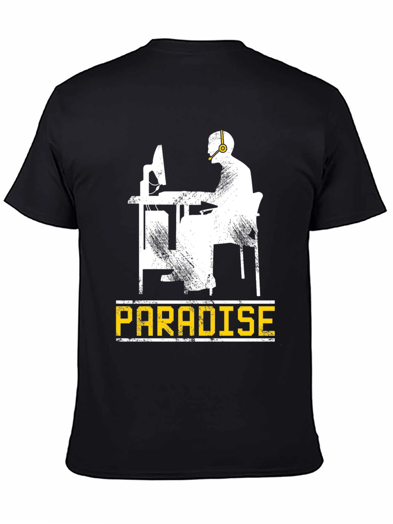 Black Gamer Paradise T-Shirt view 4