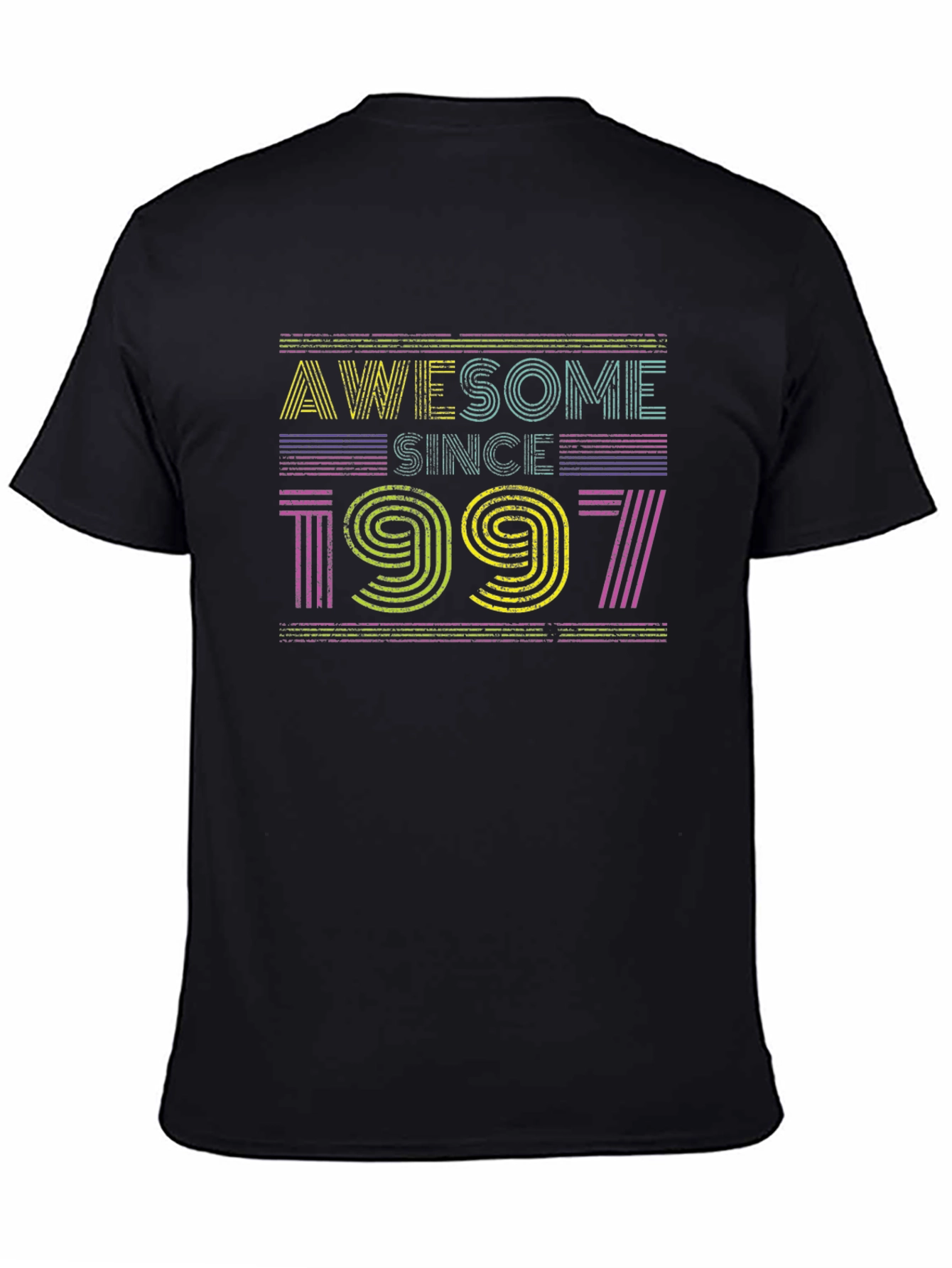 Black Awesome Since 1997 Graphic T-Shirt view 4