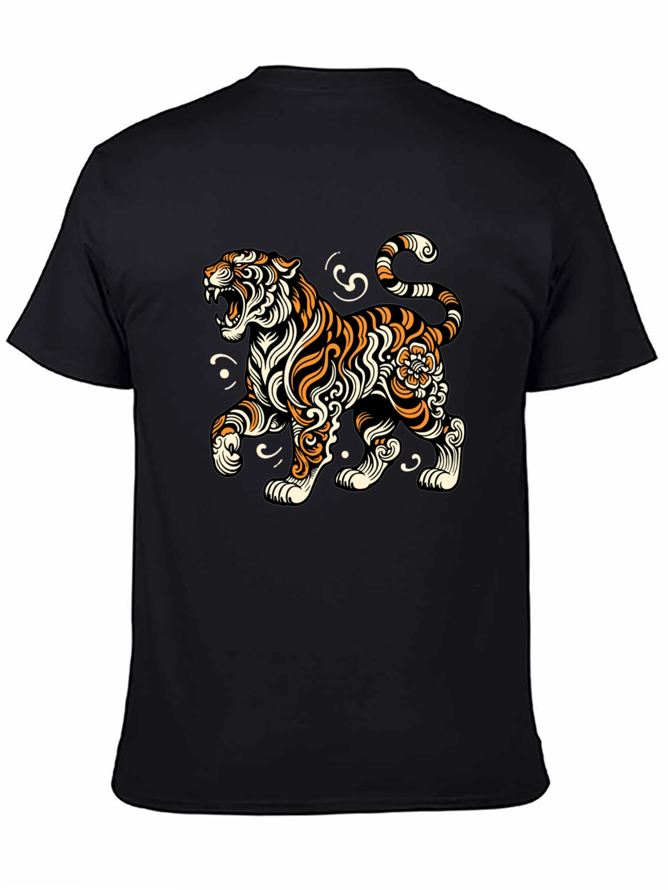 Black Black Tiger Graphic Tee view 4