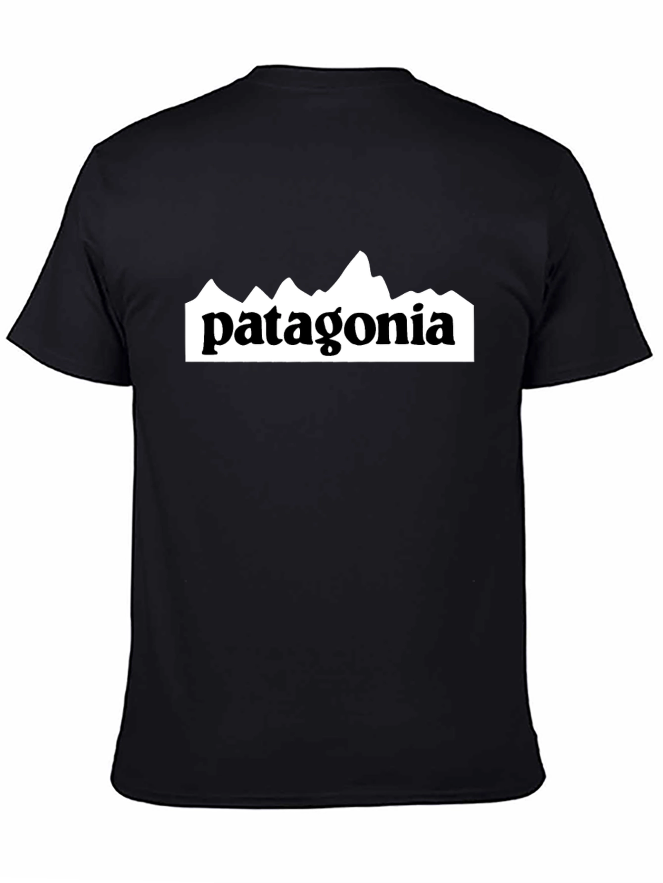 Black Men's Black Patagonia Graphic T-Shirt view 4