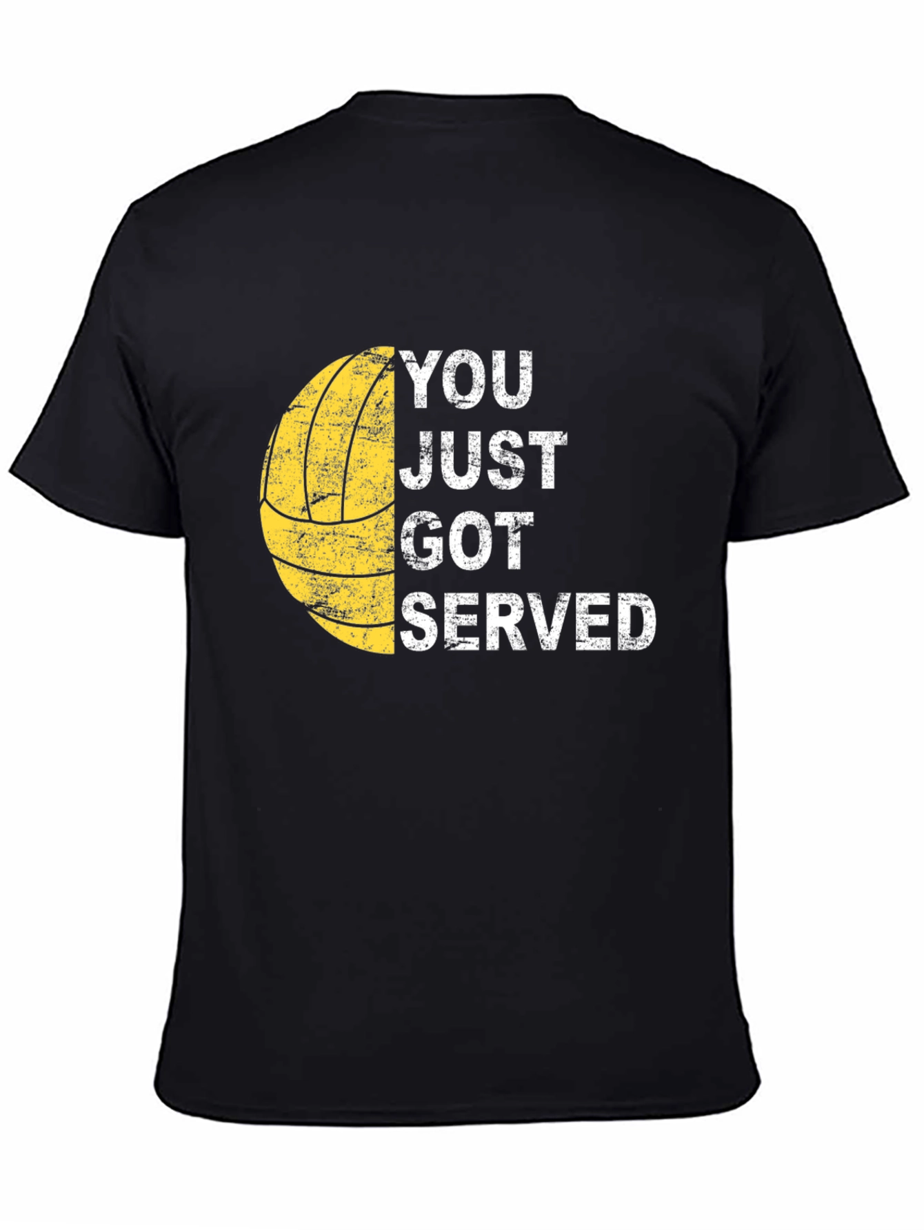 Black You Just Got Served T-Shirt Volleyball Tee view 4